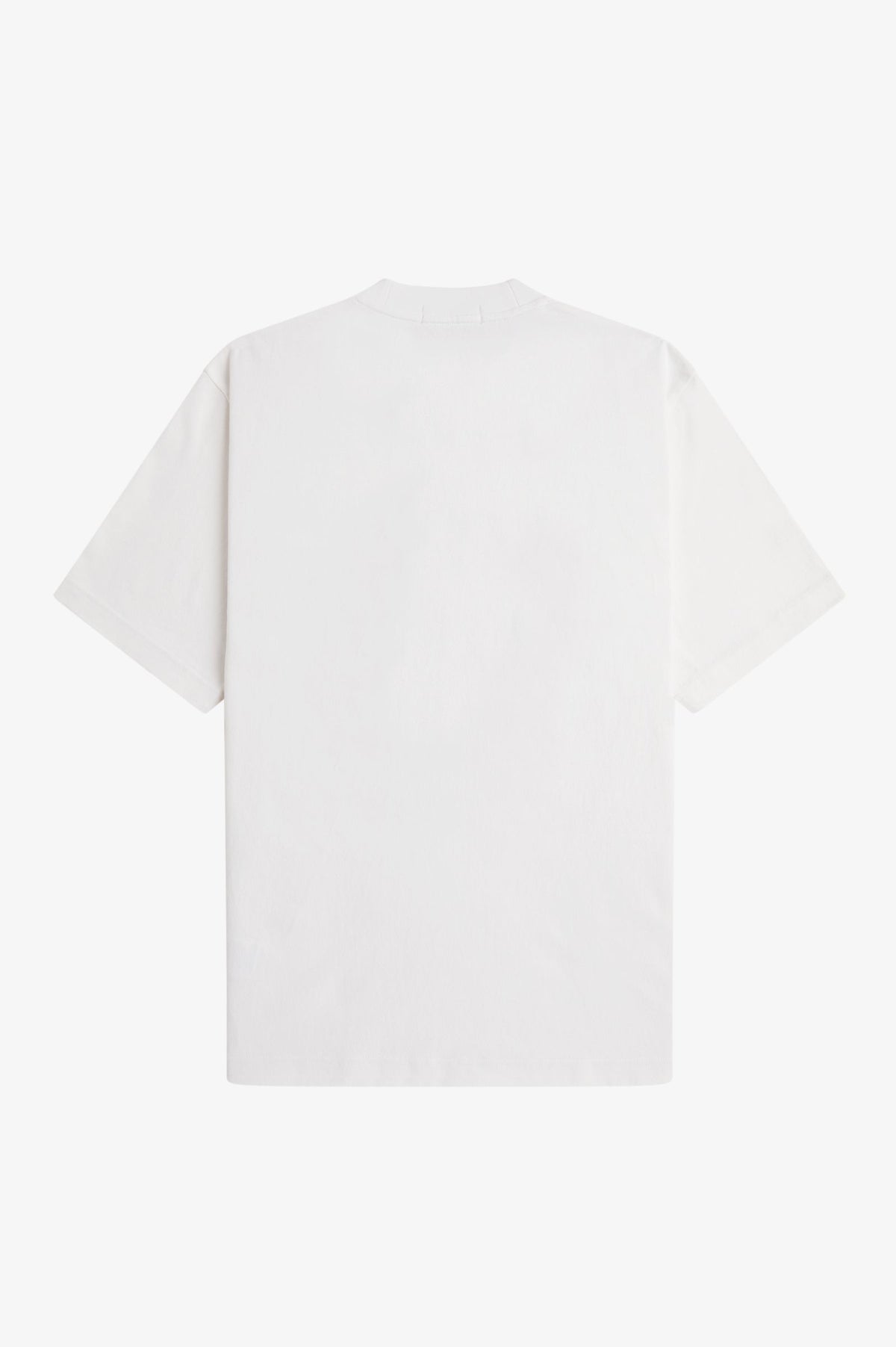 Fred Perry Tartan Appliqué T-Shirt Snow White