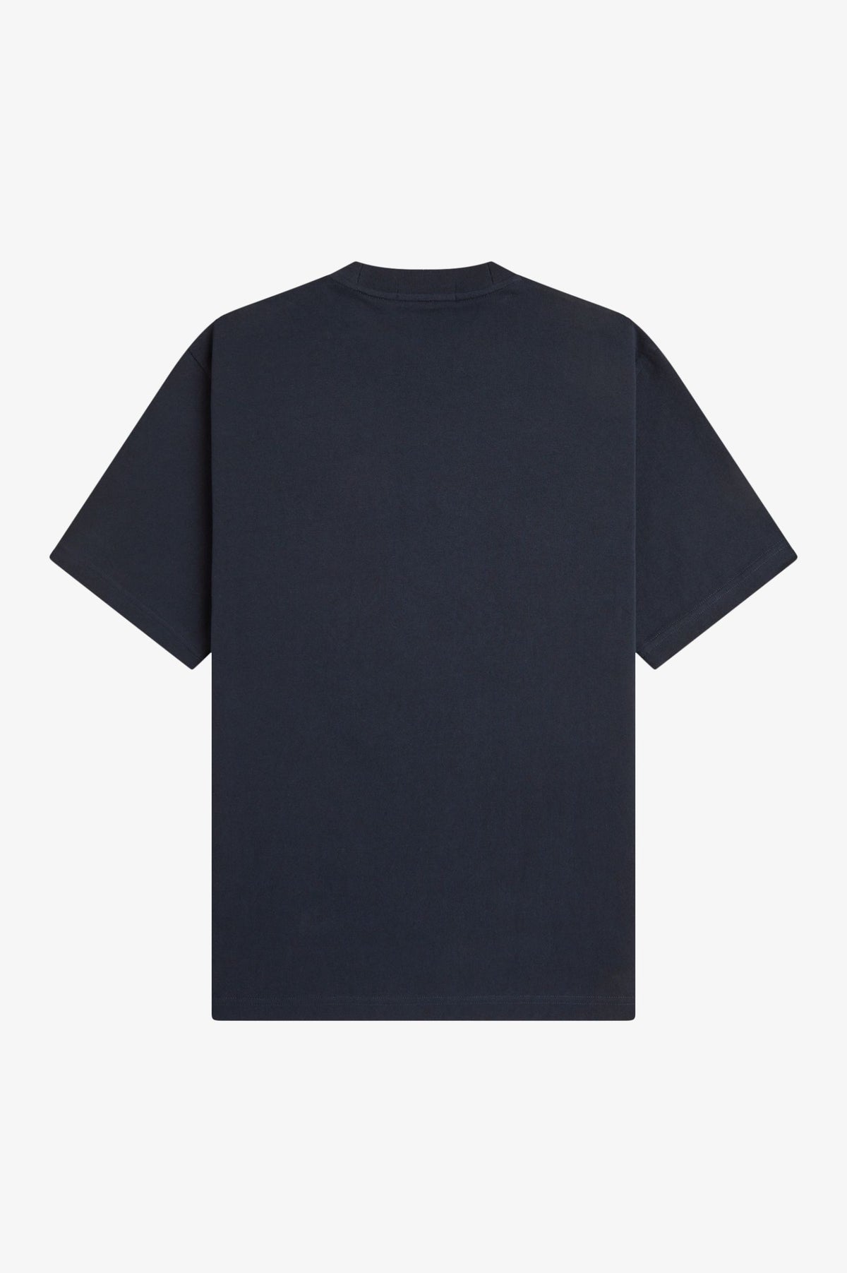 Fred Perry Tartan Appliqué T-Shirt Navy
