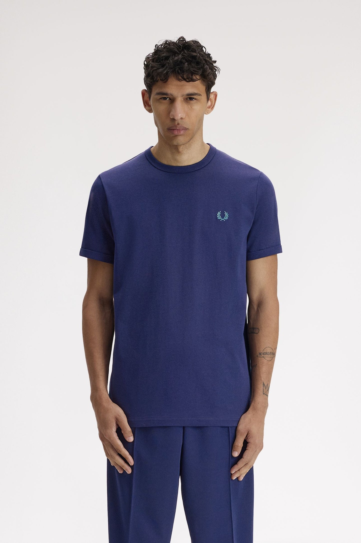Fred Perry Ringer T-Shirt Tennis Blue