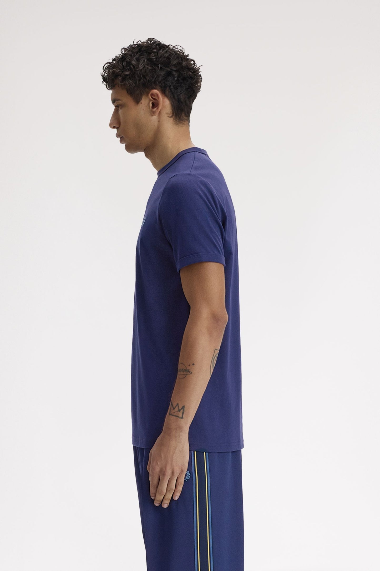 Fred Perry Ringer T-Shirt Tennis Blue
