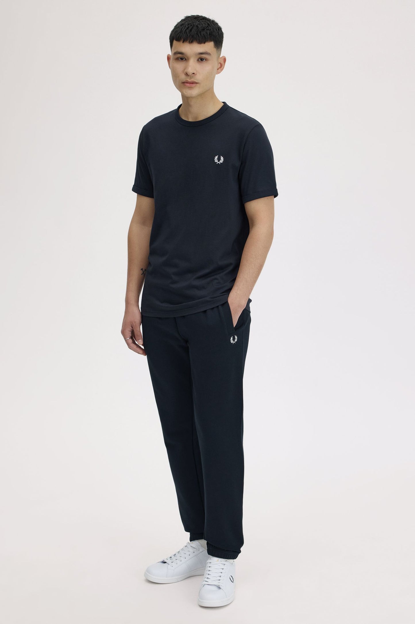 Fred Perry Ringer T-Shirt Navy