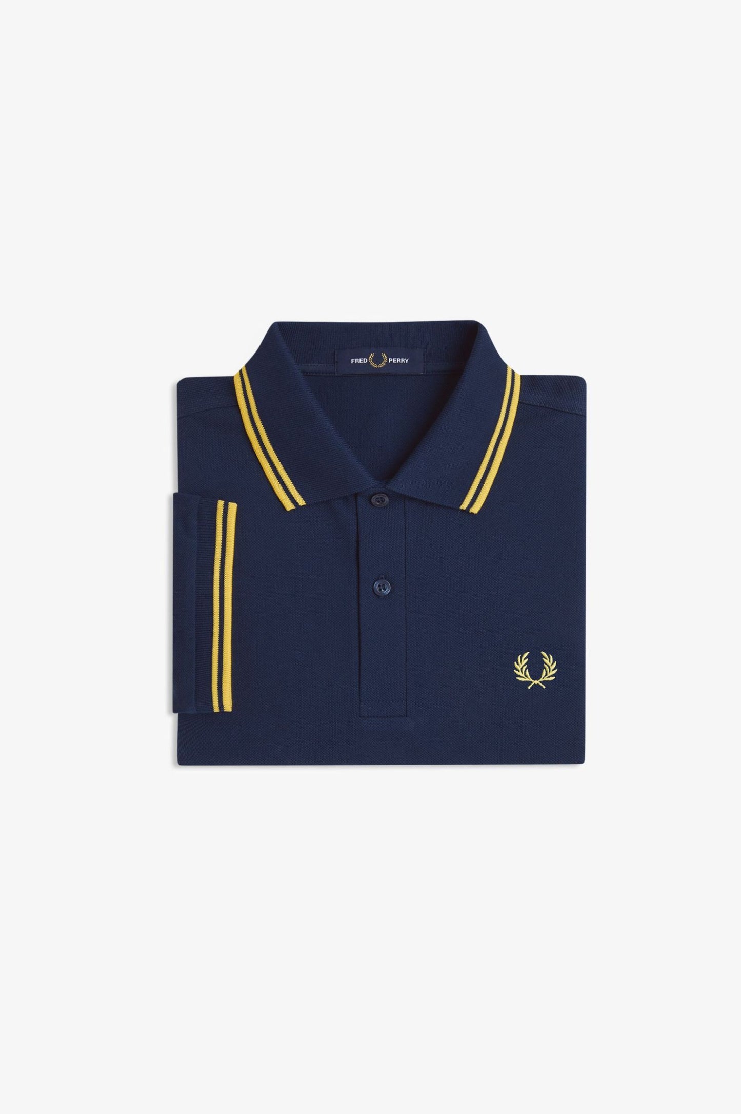 Fred Perry Polo M3600 Tennis Blue / Lemon Barley / Lemon Barley