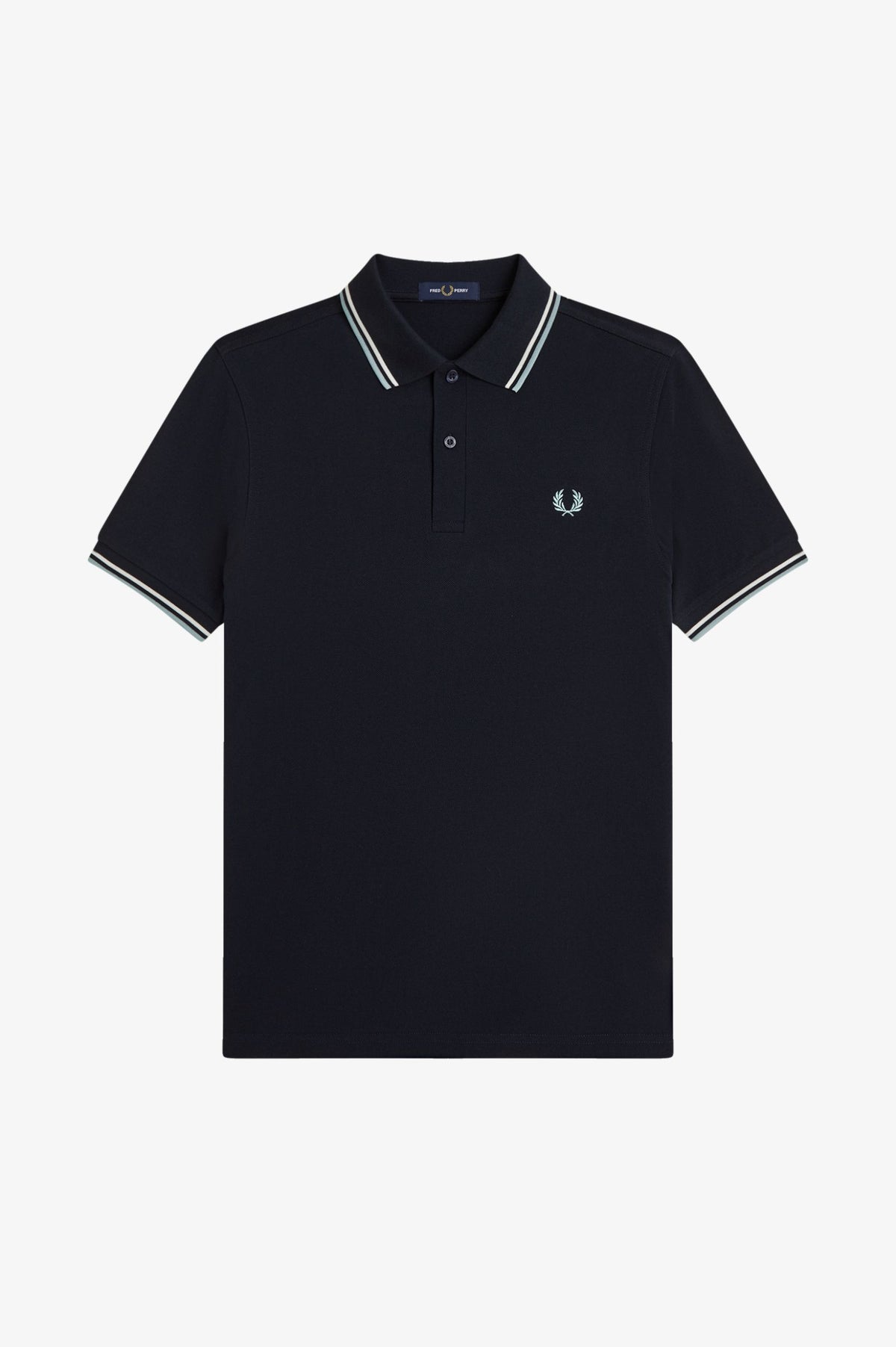 Fred Perry Polo M3600 Navy / Ecru / Silver Blue