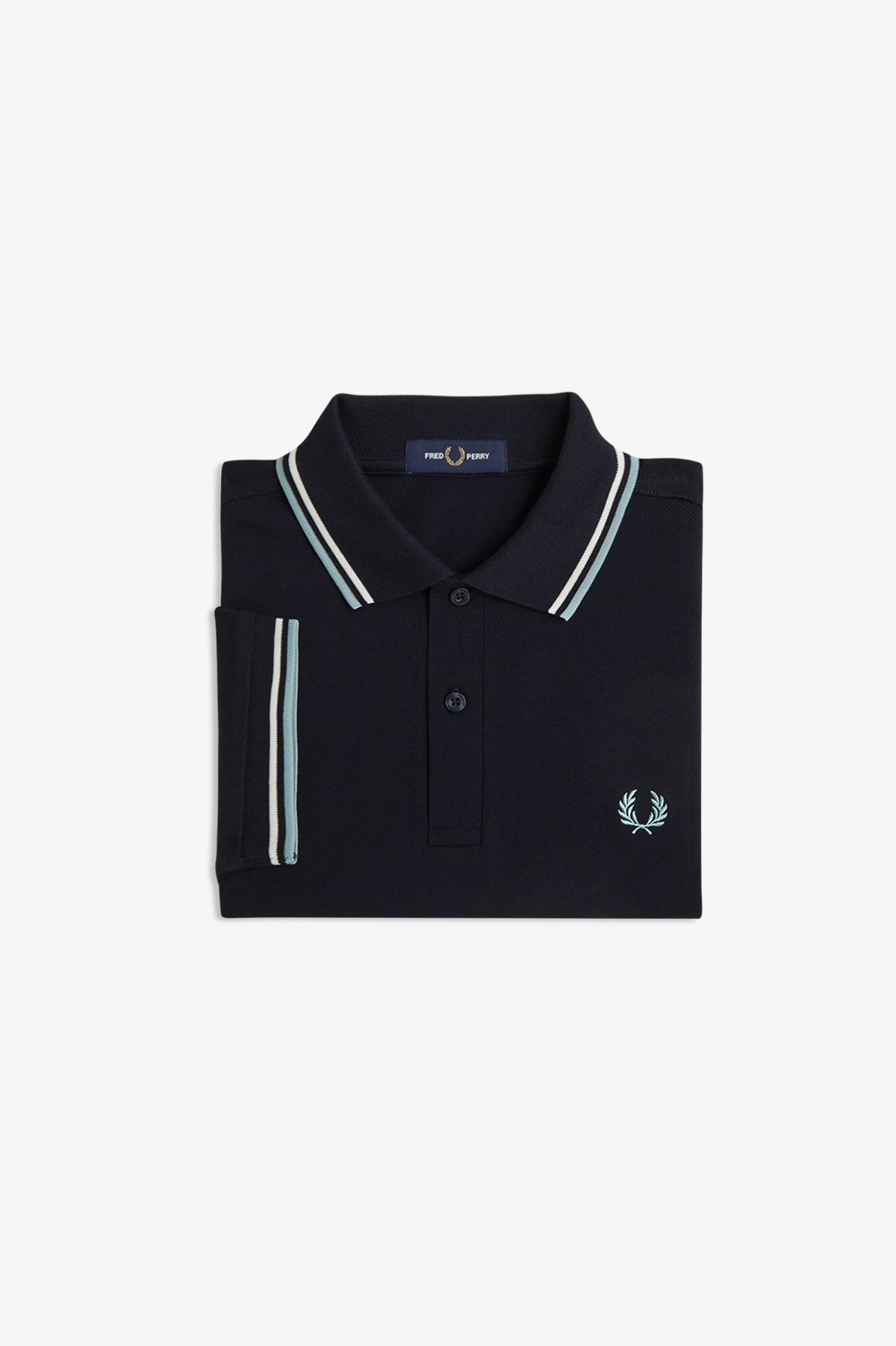 Fred Perry Polo M3600 Navy / Ecru / Silver Blue