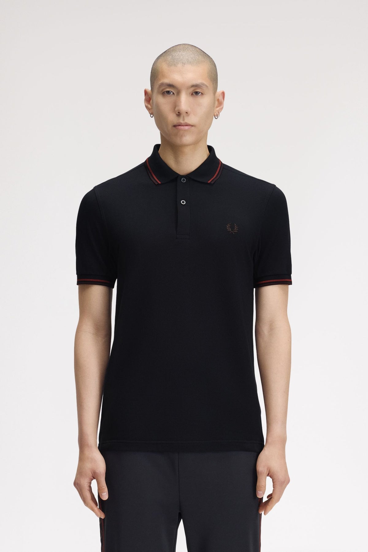 Fred Perry Polo M3600 Navy / Brandy / Rick Brown
