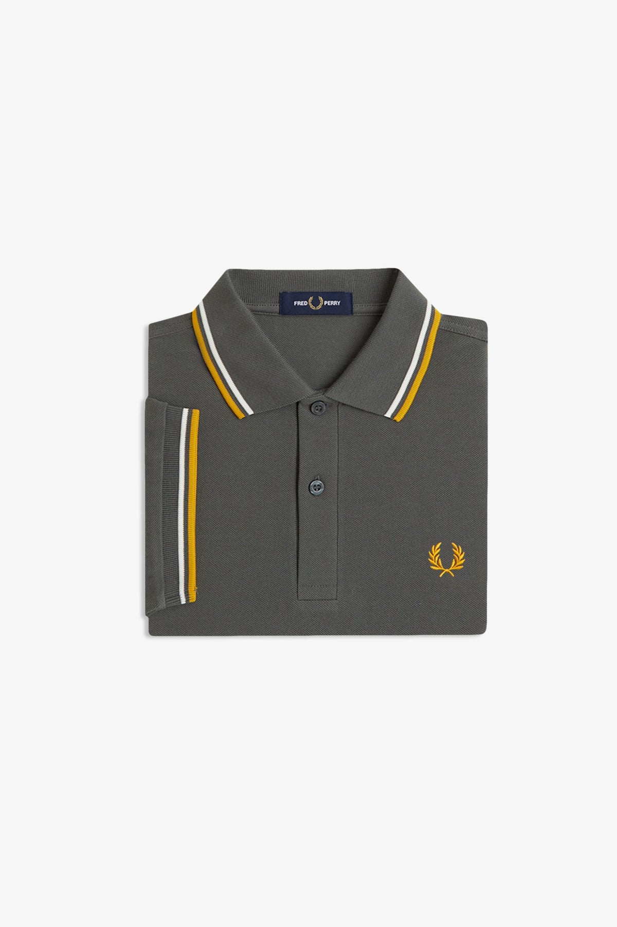 Fred Perry Polo M3600 Field Green / Ecru / Golden