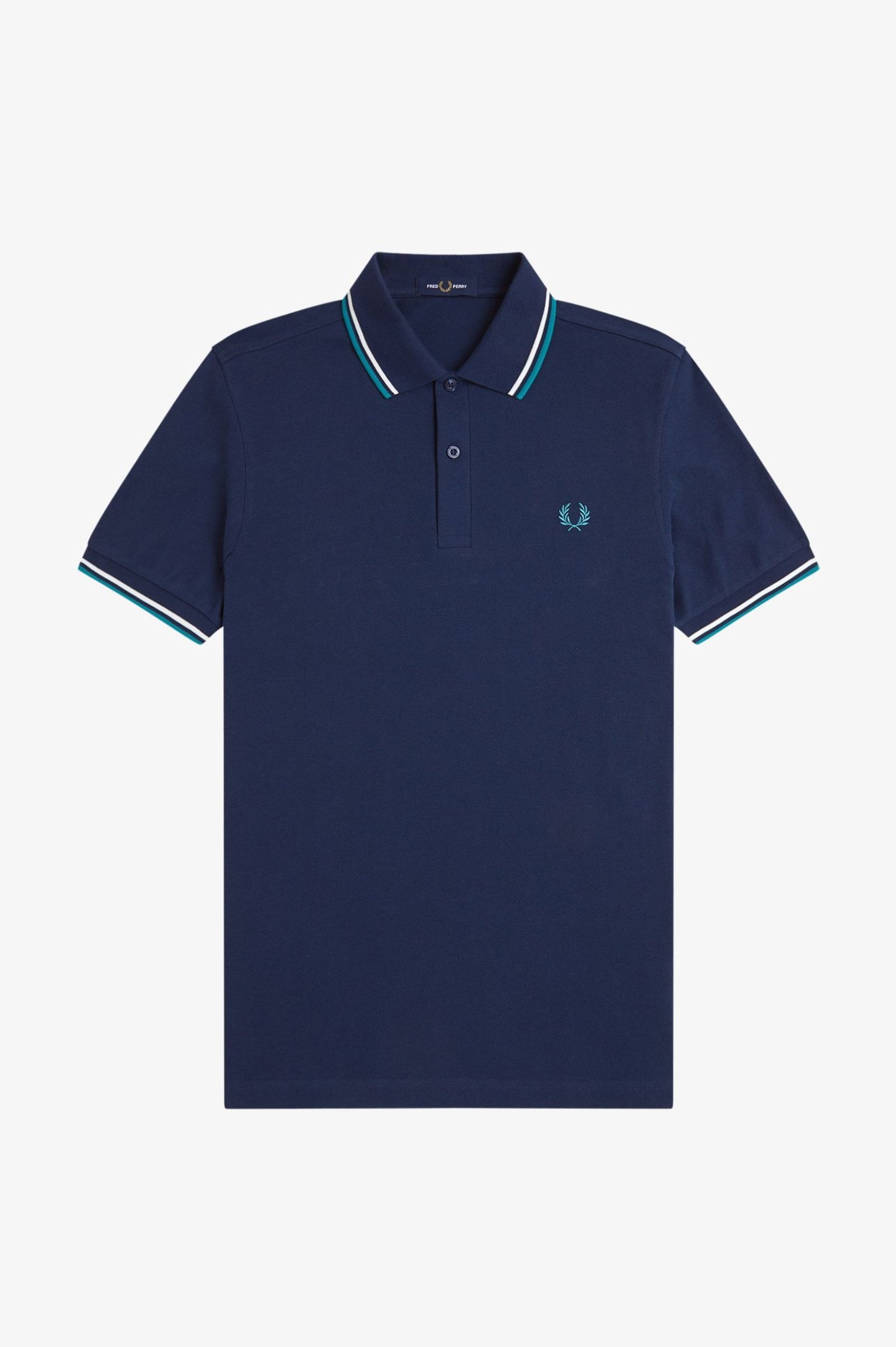 Fred Perry Polo M3600 Tennis Blue / Snow White / Deep Mint