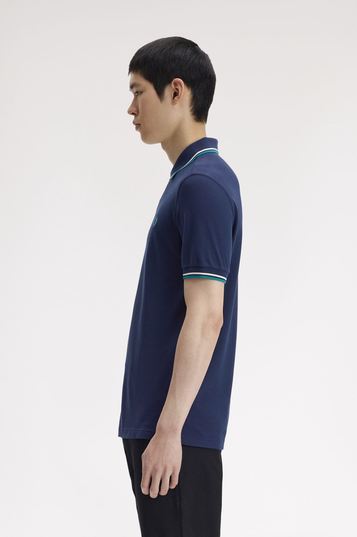 Fred Perry Polo M3600 Tennis Blue / Snow White / Deep Mint