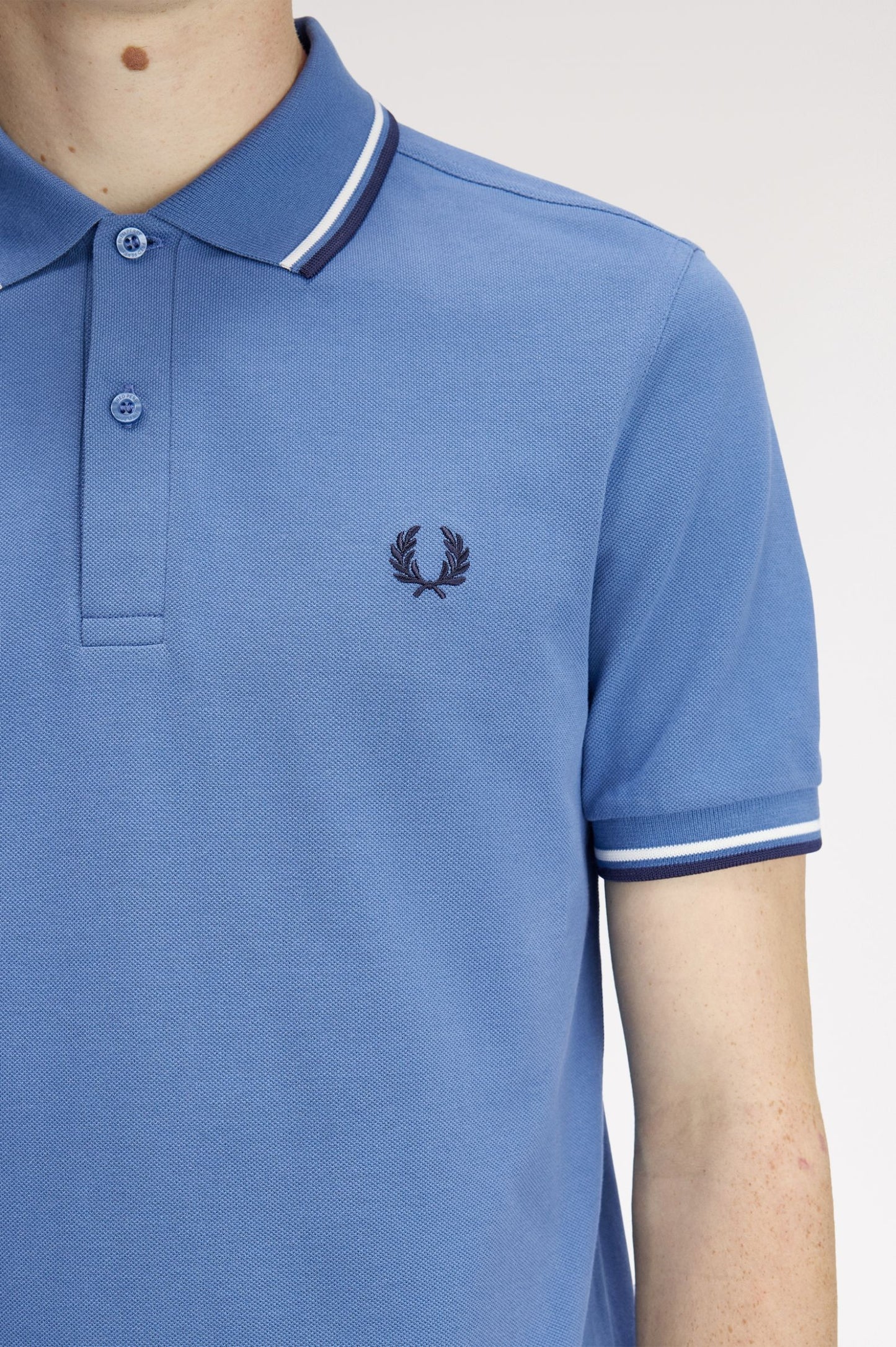 Fred Perry Polo M3600 Ace Blue / Snowwhite / Tennis Blue