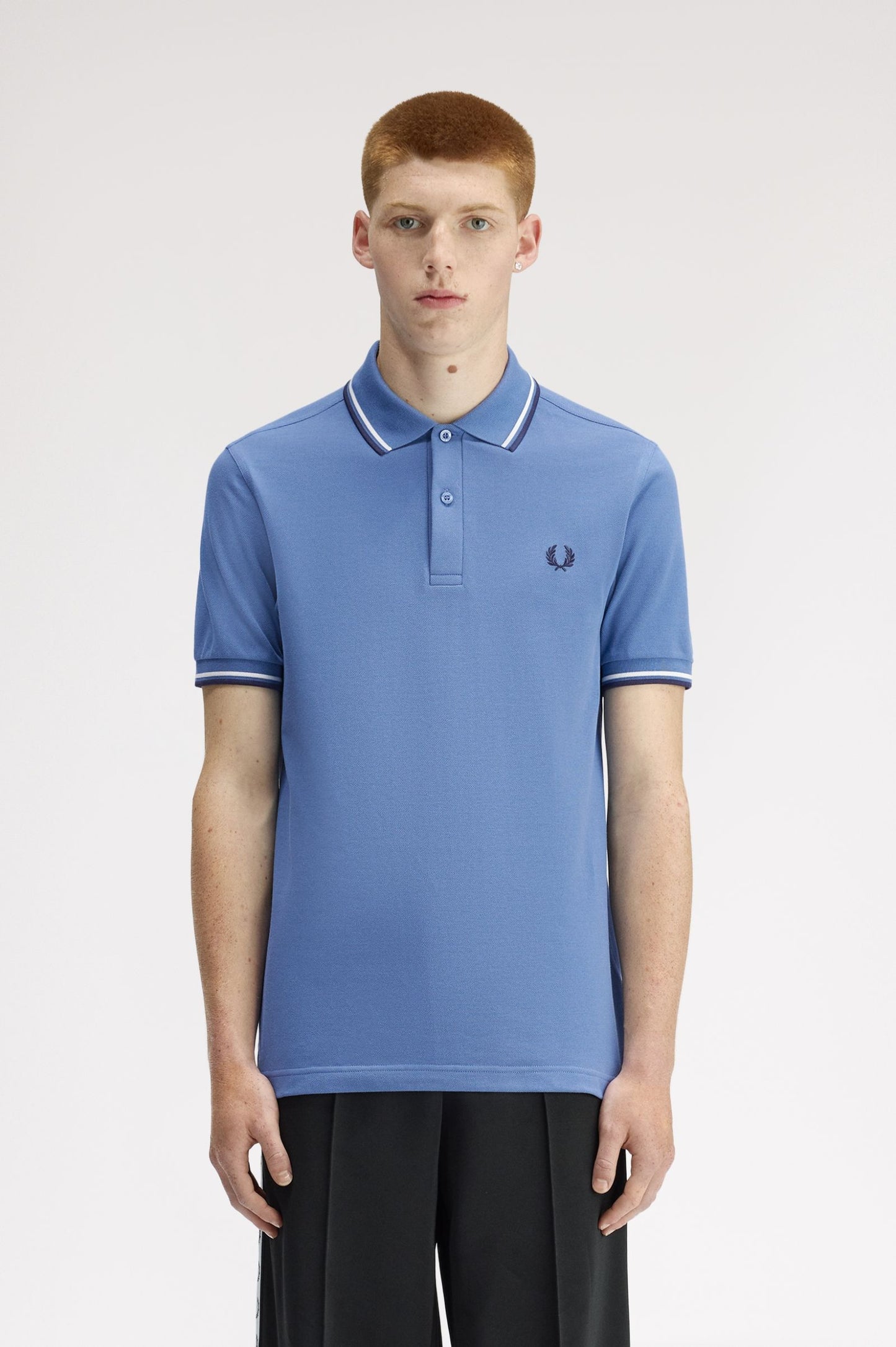 Fred Perry Polo M3600 Ace Blue / Snowwhite / Tennis Blue