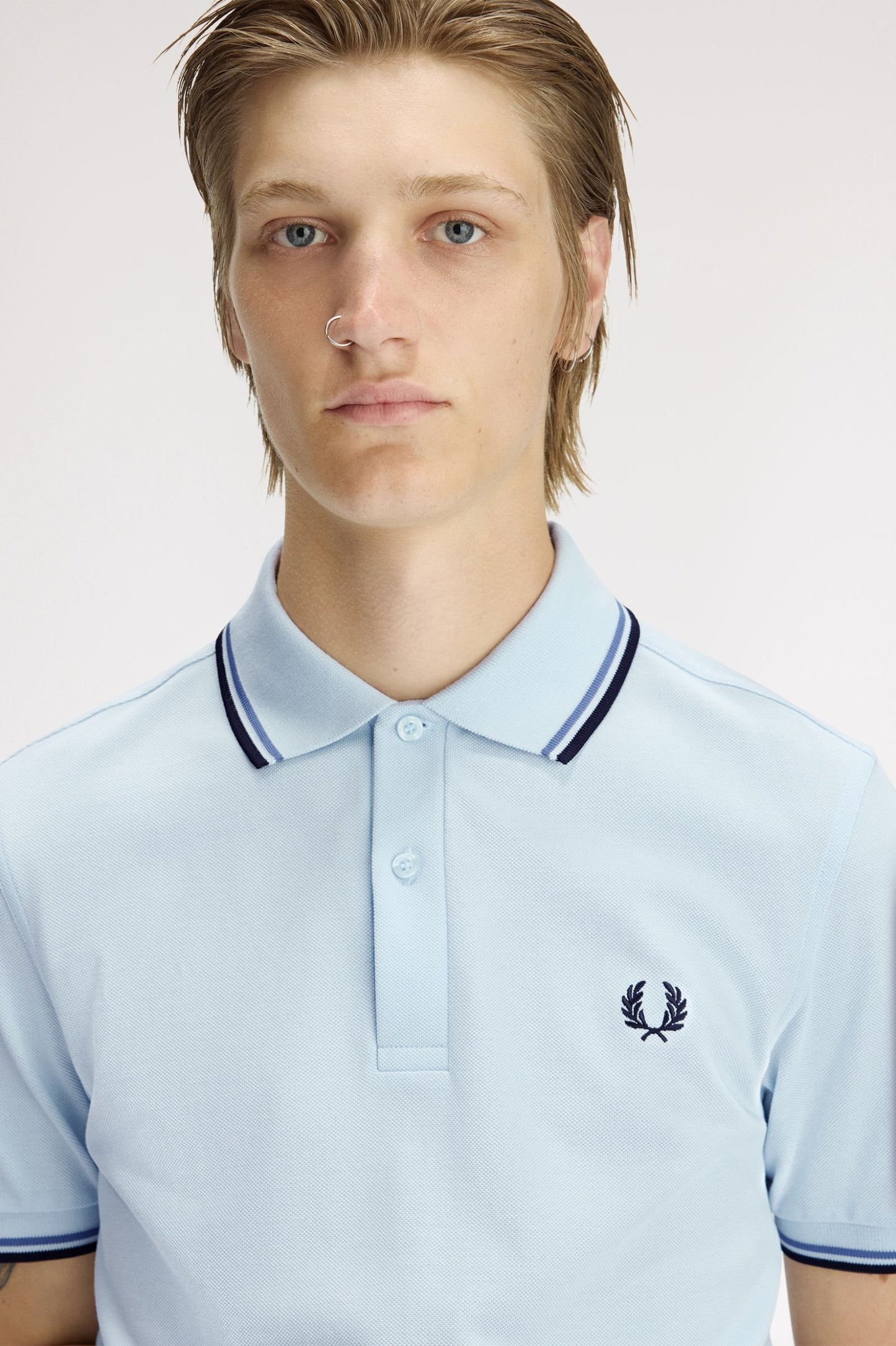 Fred Perry Polo M3600 Light Ice / Ace Blue / Navy