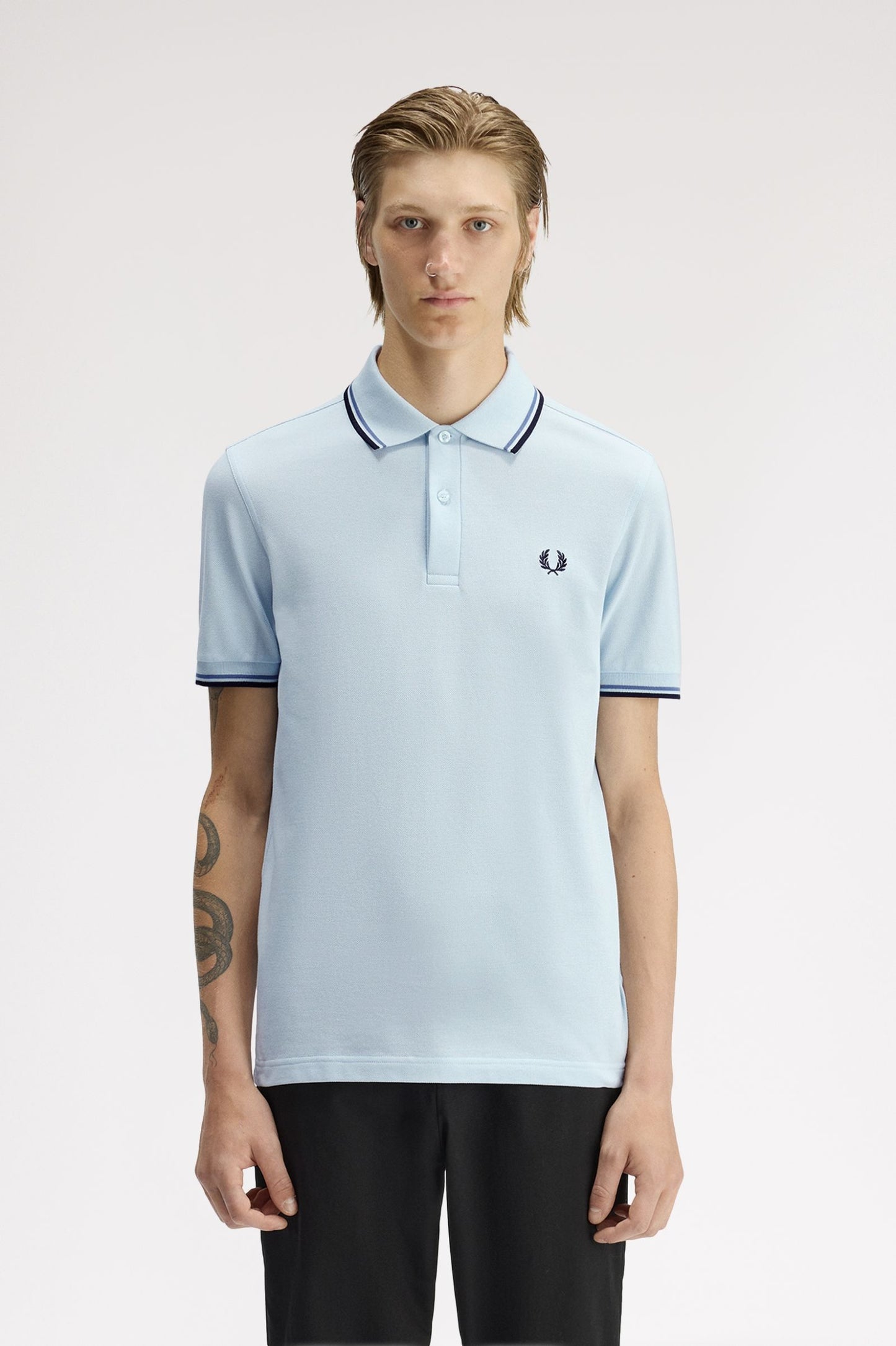 Fred Perry Polo M3600 Light Ice / Ace Blue / Navy