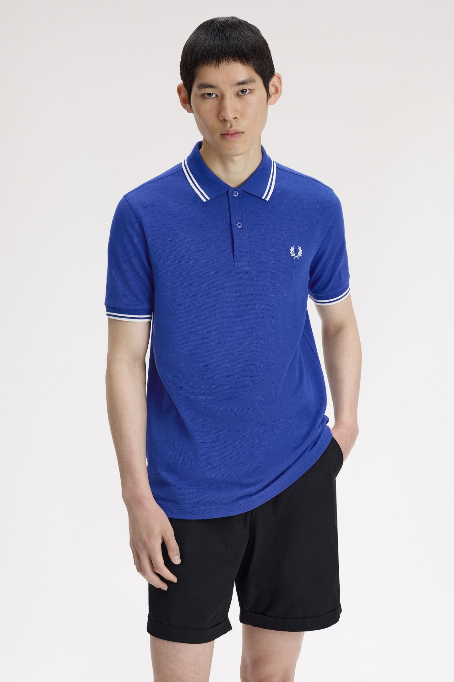 Fred Perry Polo M3600 Soho Eclipse / Snowwhite / Snowwhite