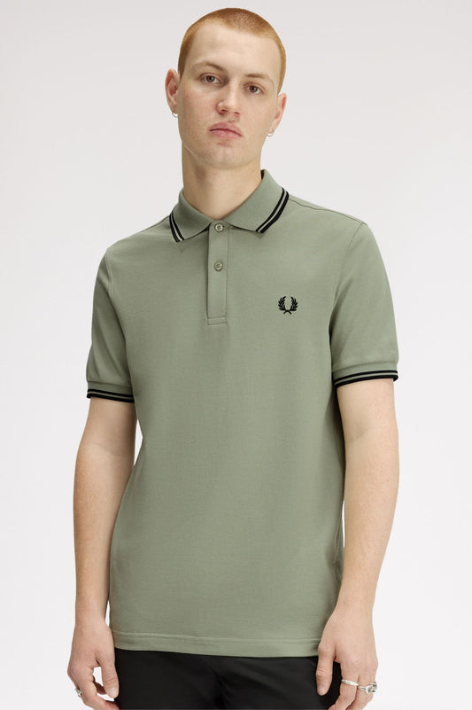 Fred Perry Polo M3600 Seagrass / Black