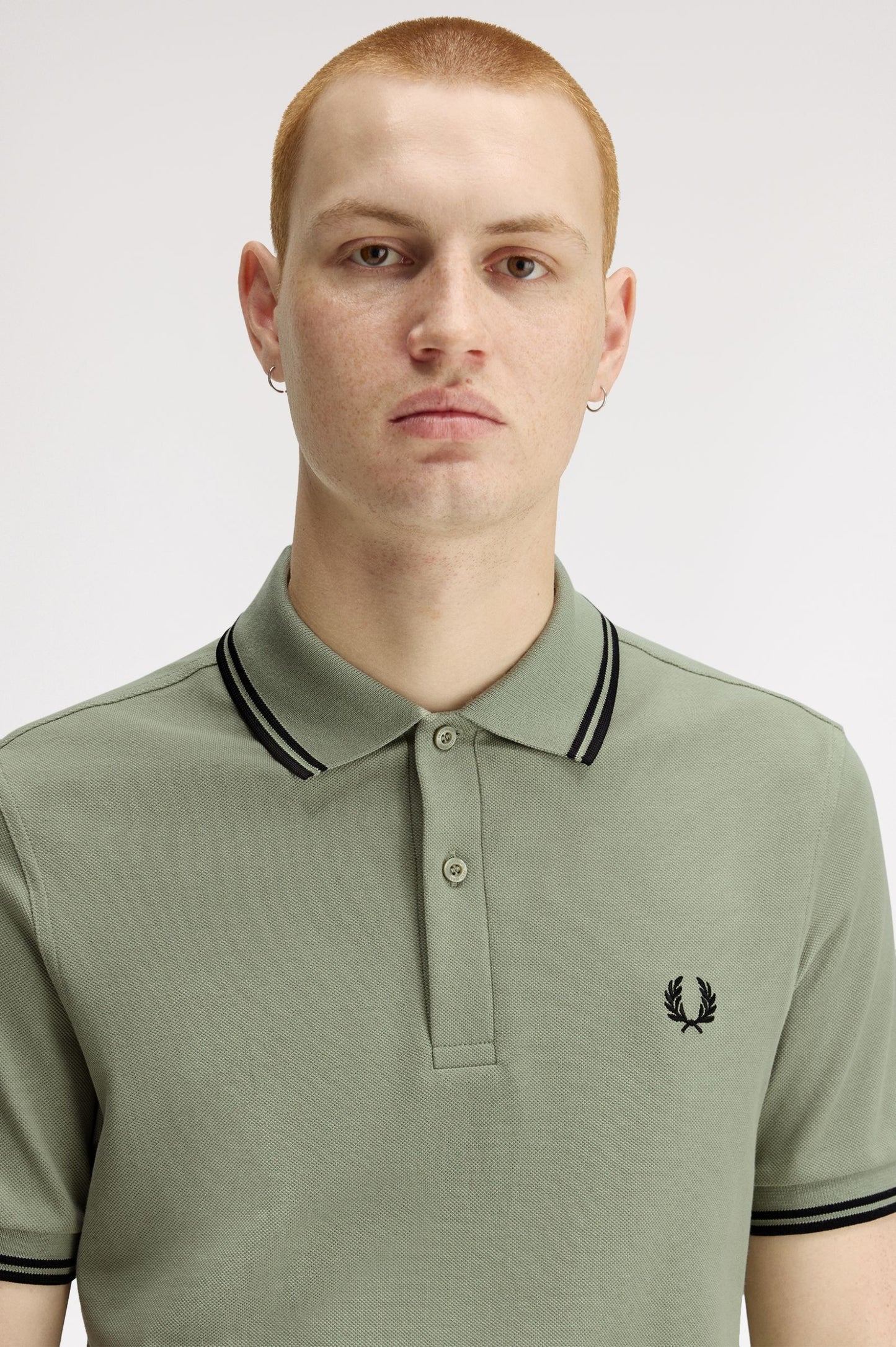 Fred Perry Polo M3600 Seagrass / Black