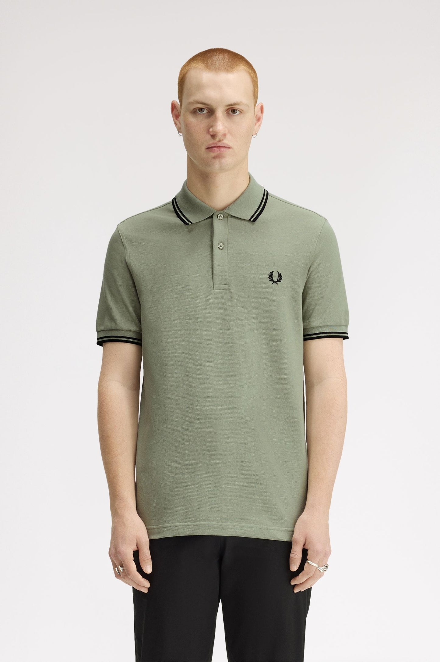 Fred Perry Polo M3600 Seagrass / Black