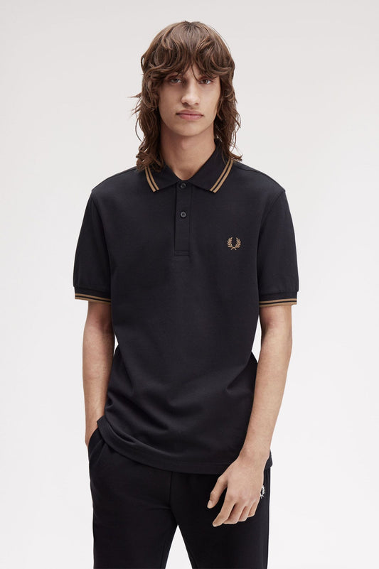 Fred Perry Polo M3600 Black / Shadestone