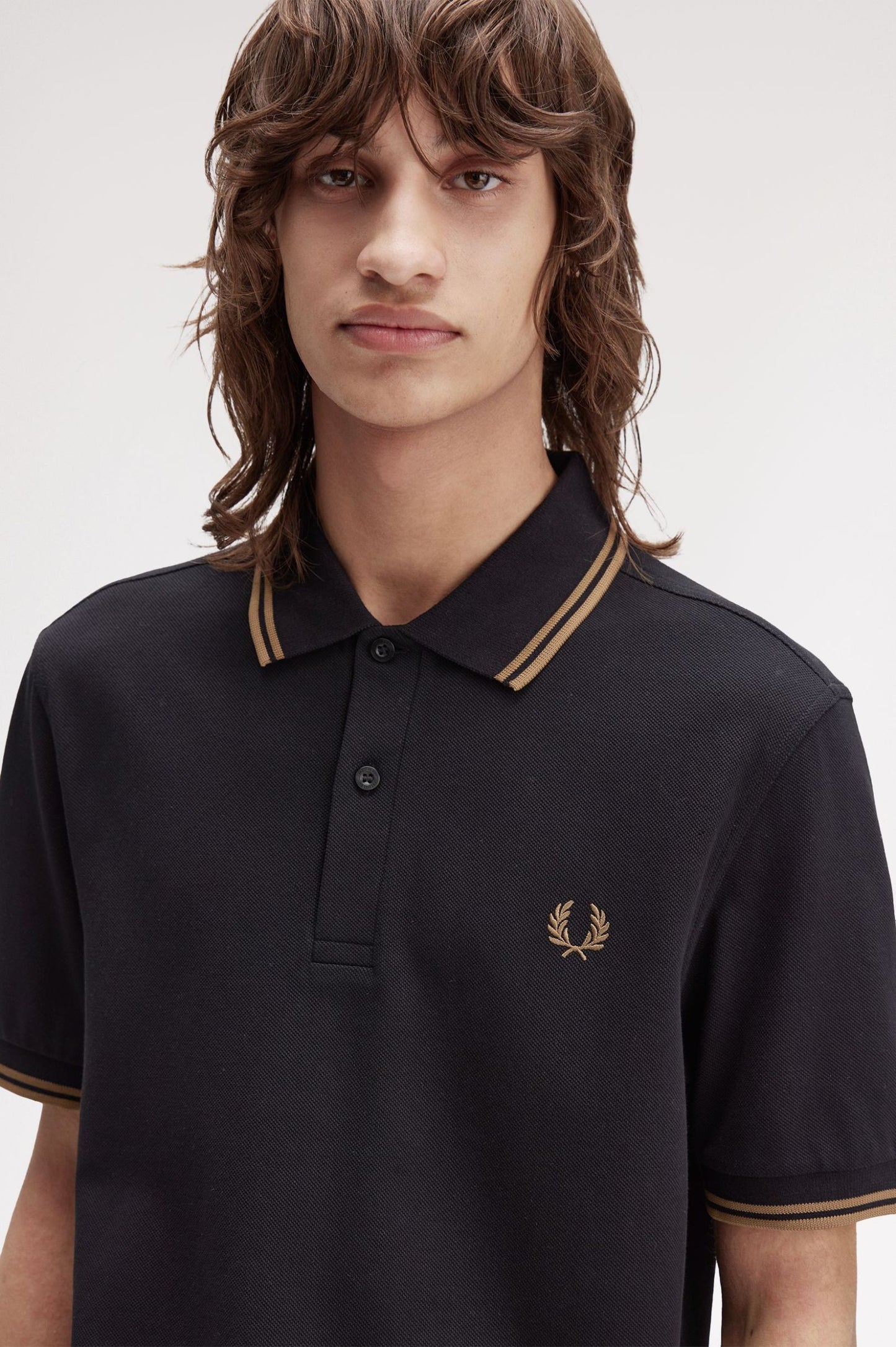Fred Perry Polo M3600 Black / Shadestone