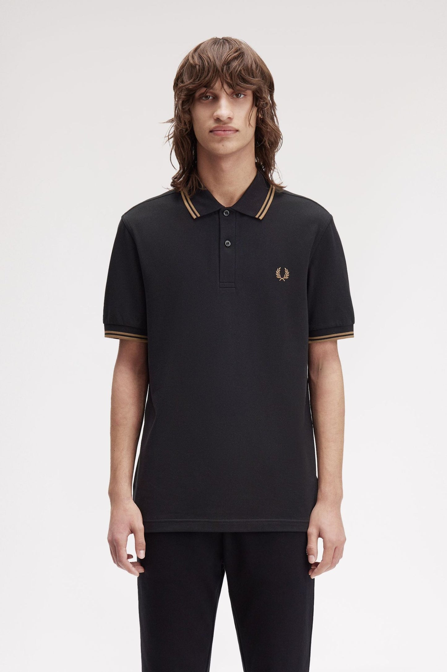 Fred Perry Polo M3600 Black / Shadestone