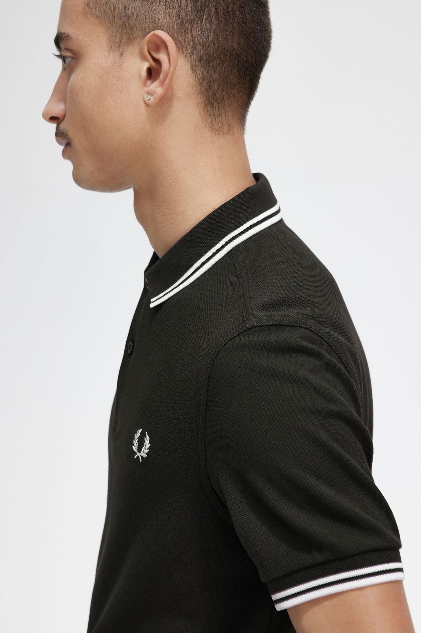 Fred Perry Polo M3600 Nightgreen / Snowwhite