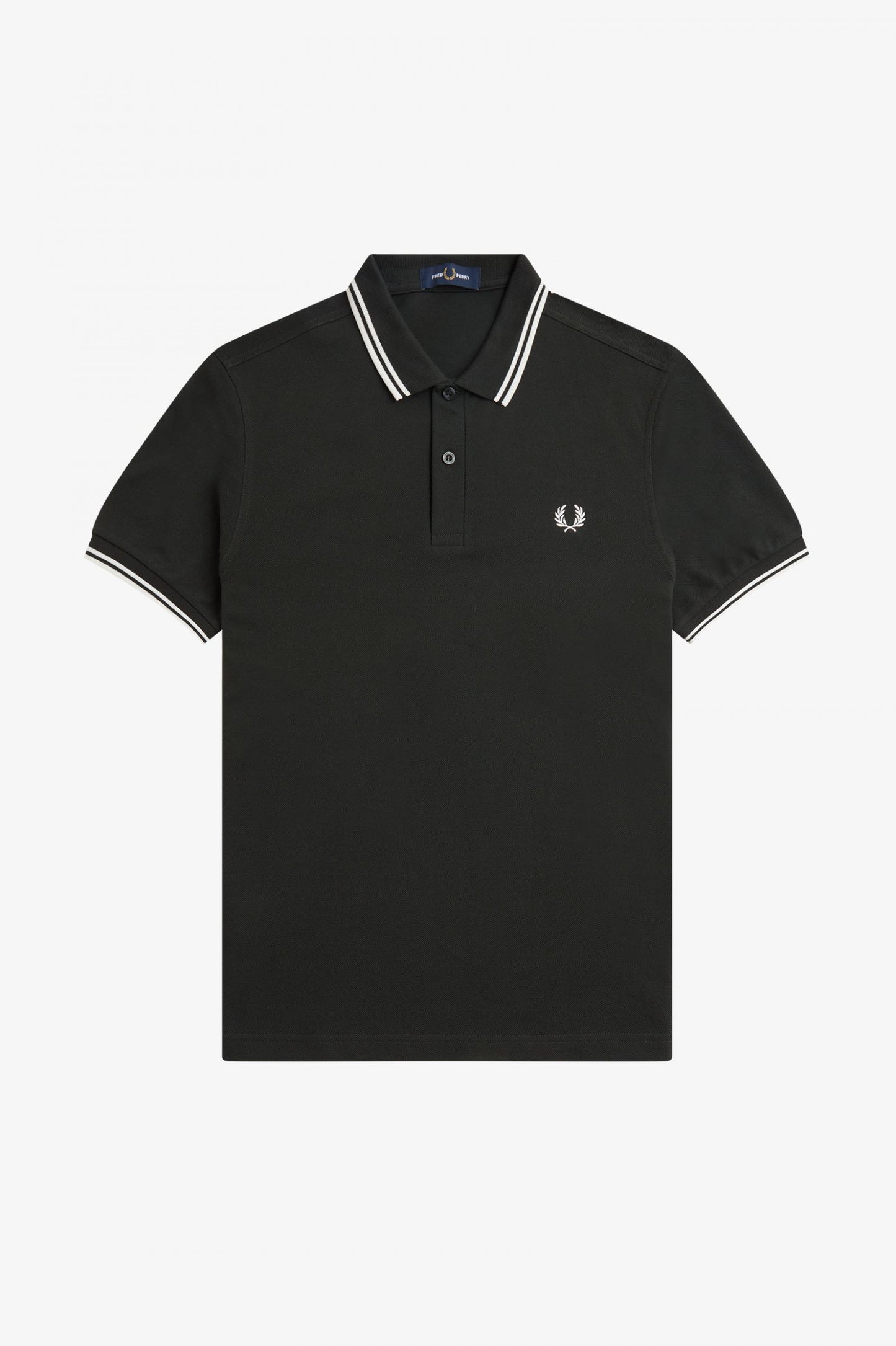 Fred Perry Polo M3600 Nightgreen / Snowwhite