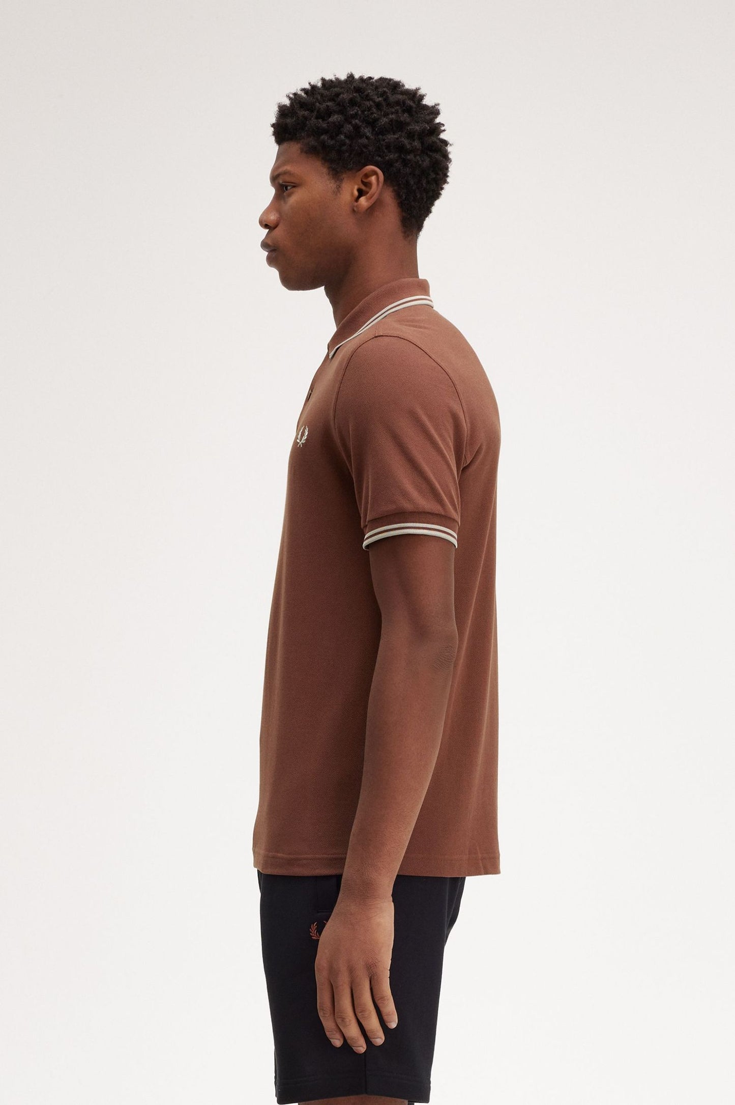 Fred Perry Polo M3600 Whiskey Brown / Porridge Marl / Porridge Marl