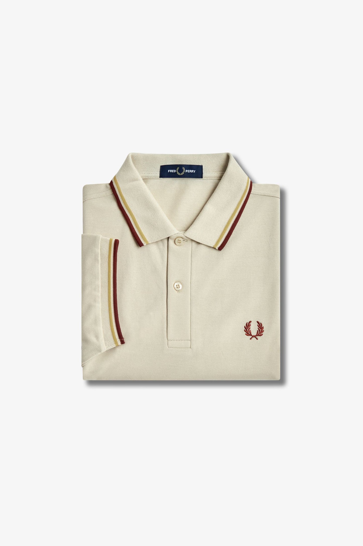 Fred Perry Polo M3600 Oatmeal / Honeycomb / Whiskey Brown