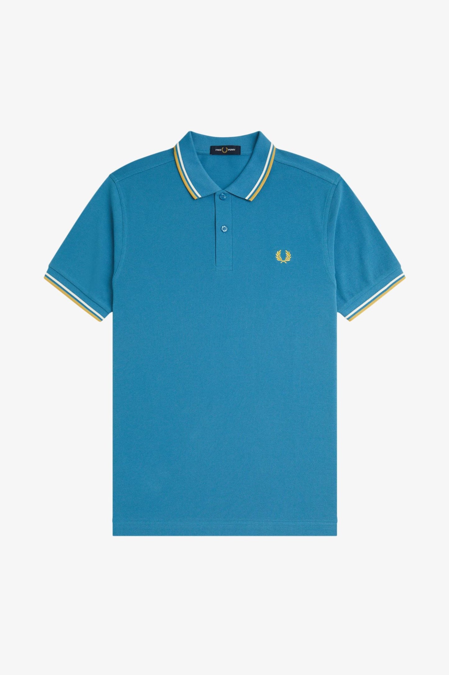 Fred Perry Polo M3600 Runaway Ocean / Snow White / Honeycomb