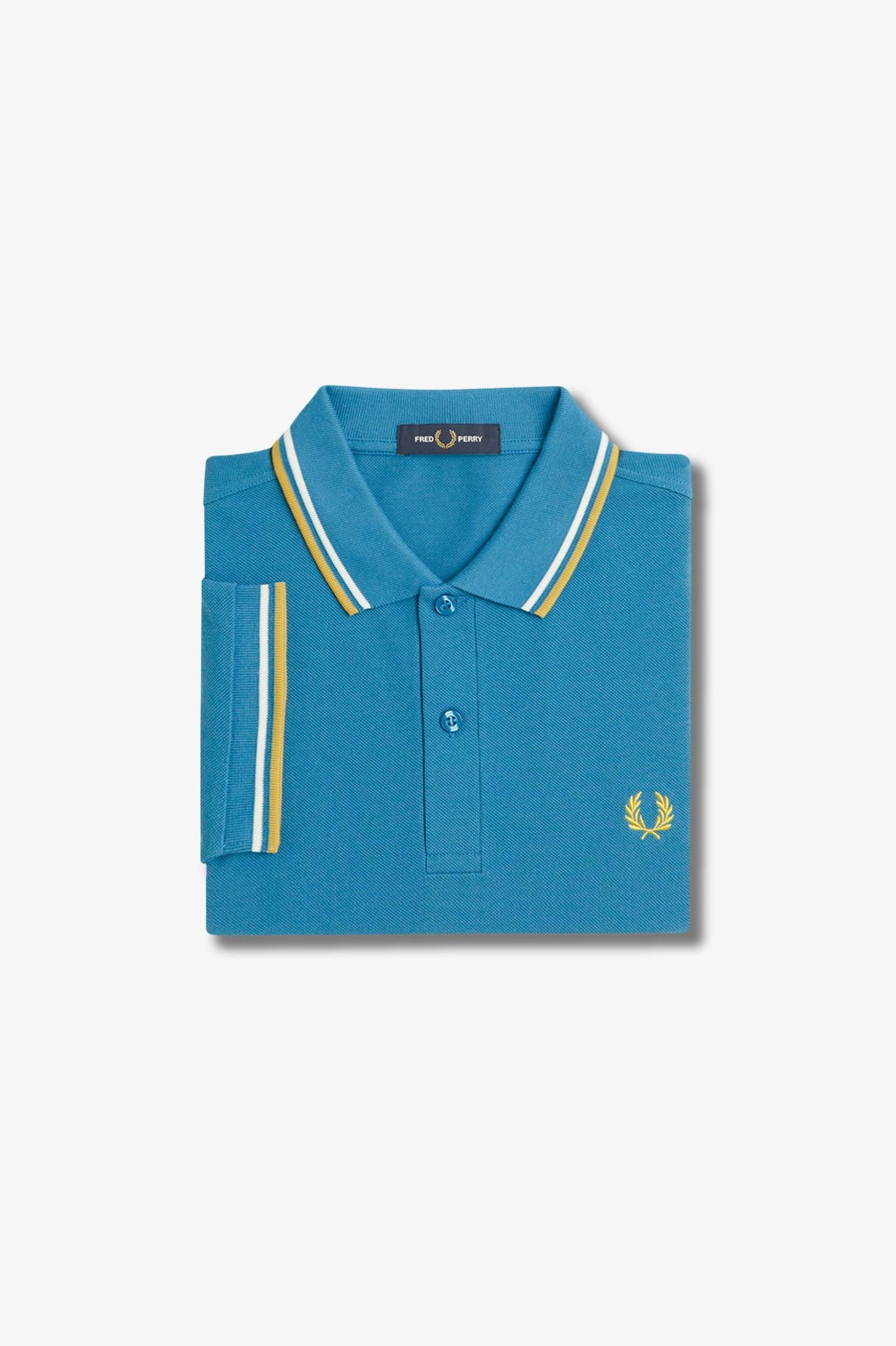 Fred Perry Polo M3600 Runaway Ocean / Snow White / Honeycomb