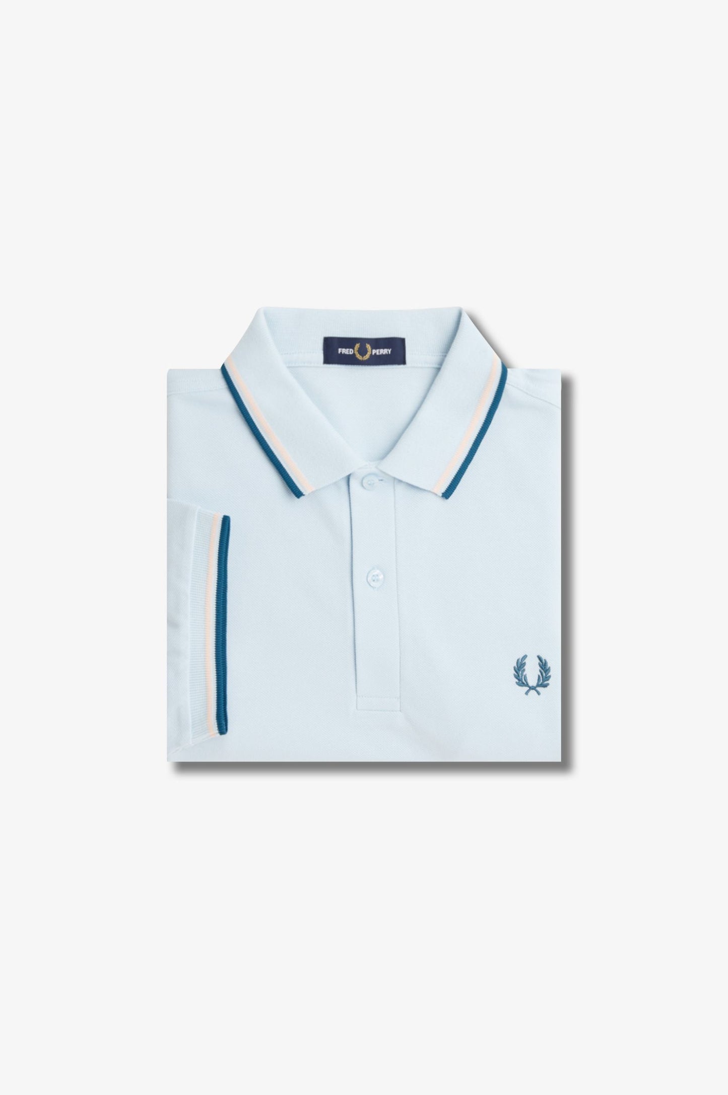 Fred Perry Polo M3600 Light Ice / Silk Peach / Petrolblue