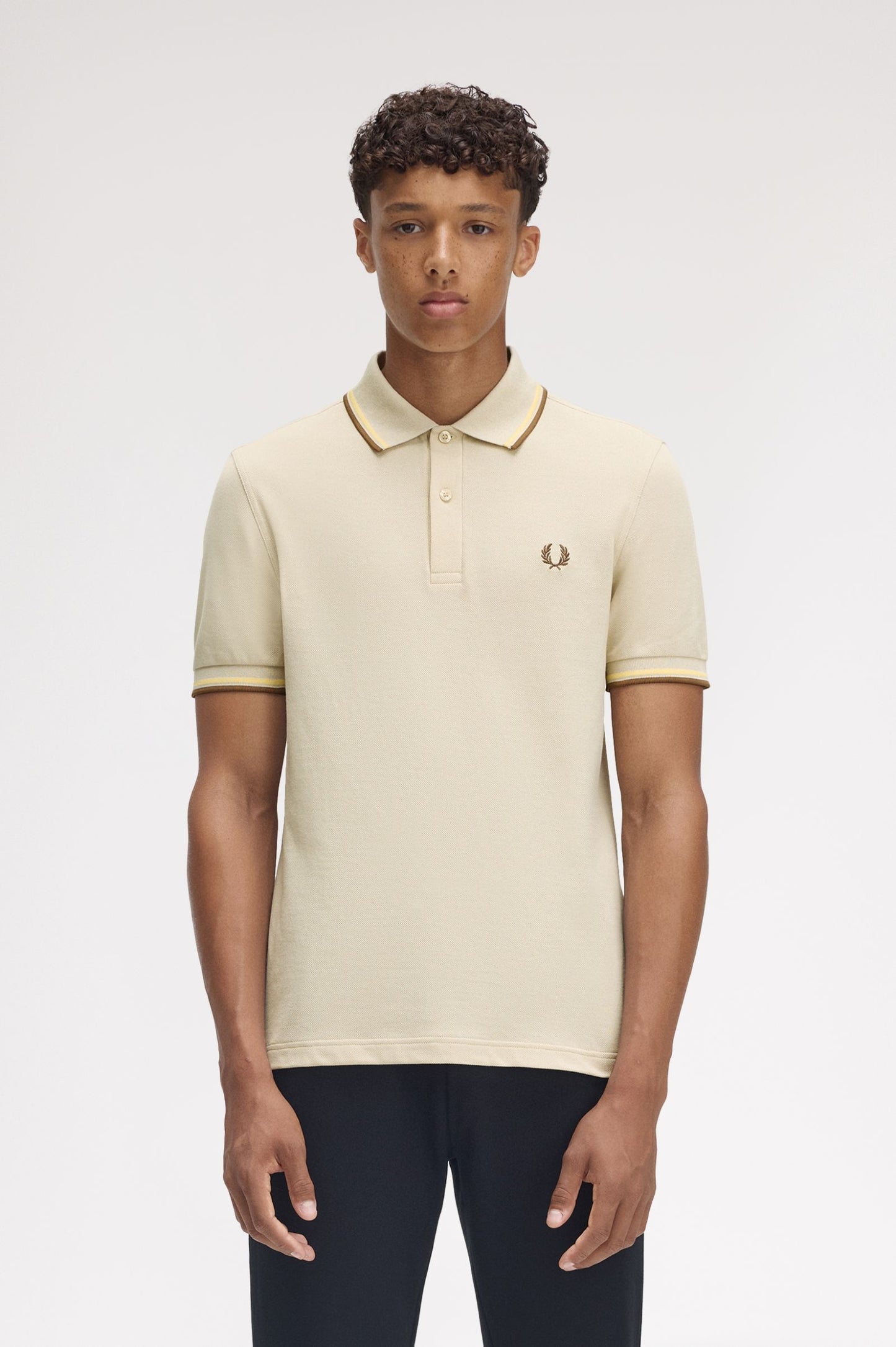 Fred Perry Polo M3600 Oatmeal / Champion's Gold / Shaded Stone