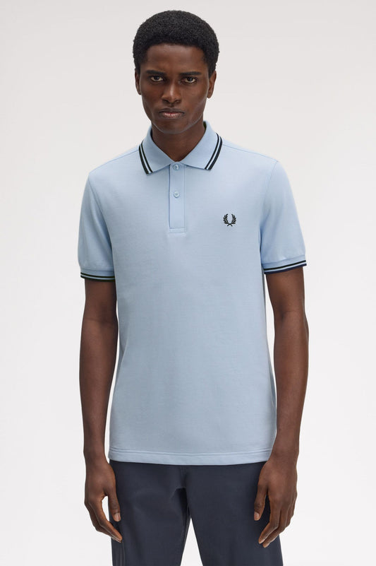 Fred Perry Polo M3600 Light Smoke / Navy