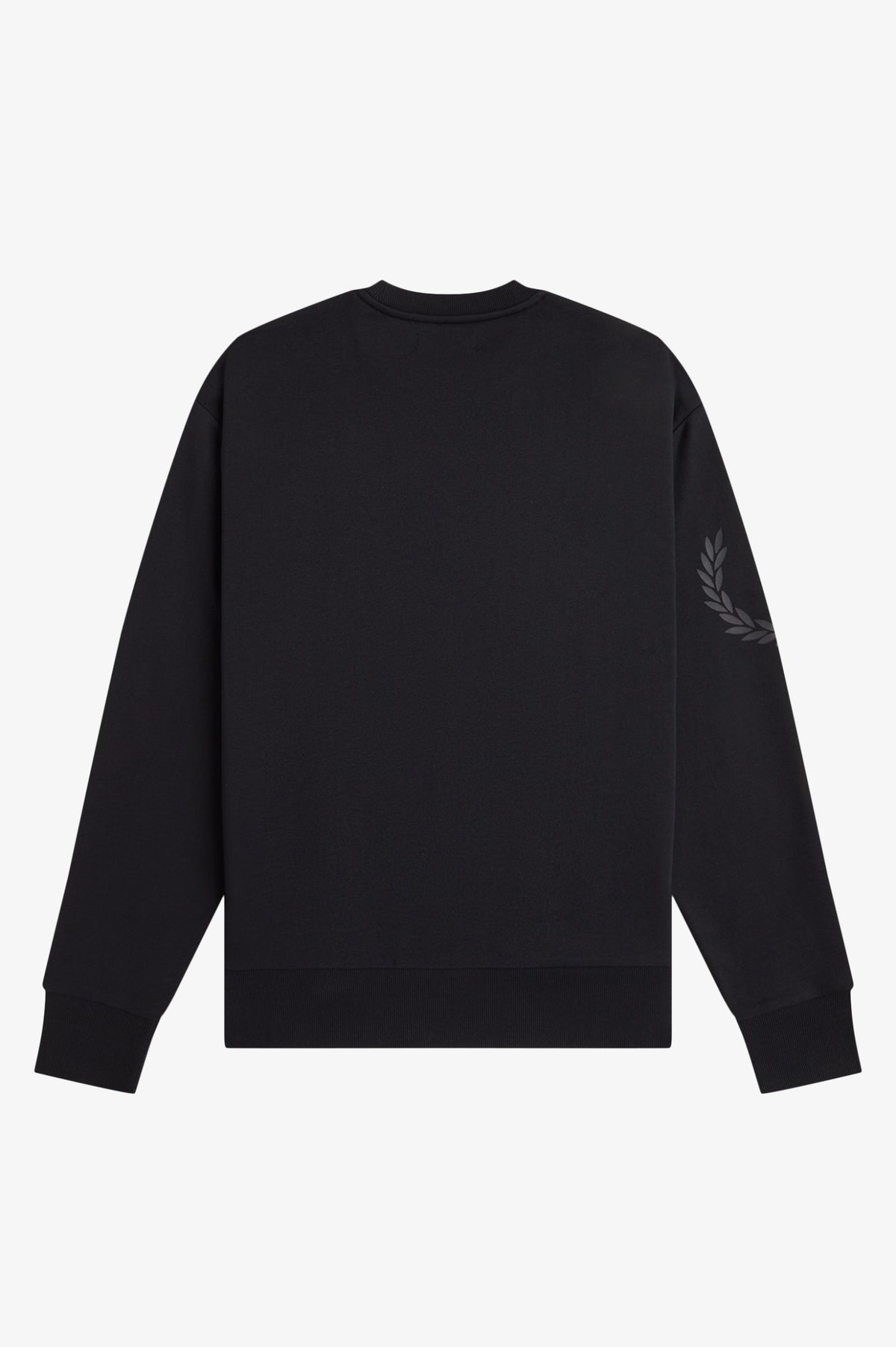 Fred Perry Reflective Laurel Wreath Sweatshirt Black