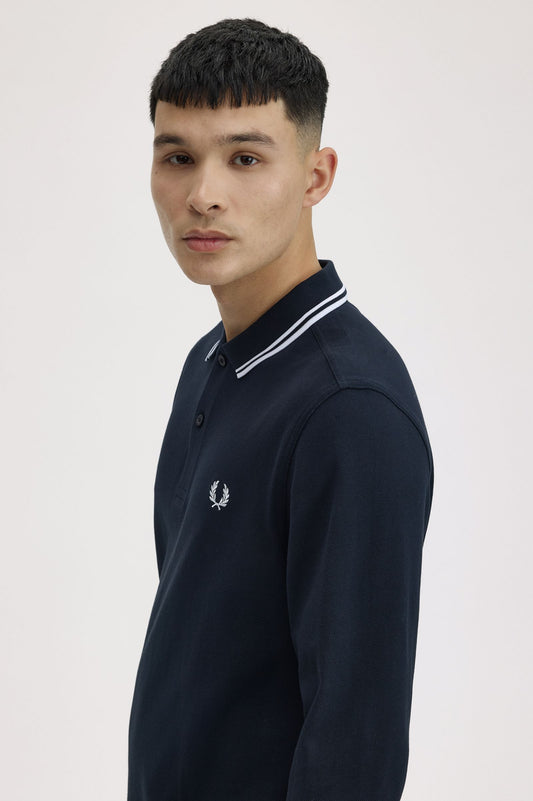 Fred Perry The Fred Perry Shirt Polo Longsleeve M3636 Navy / White / White
