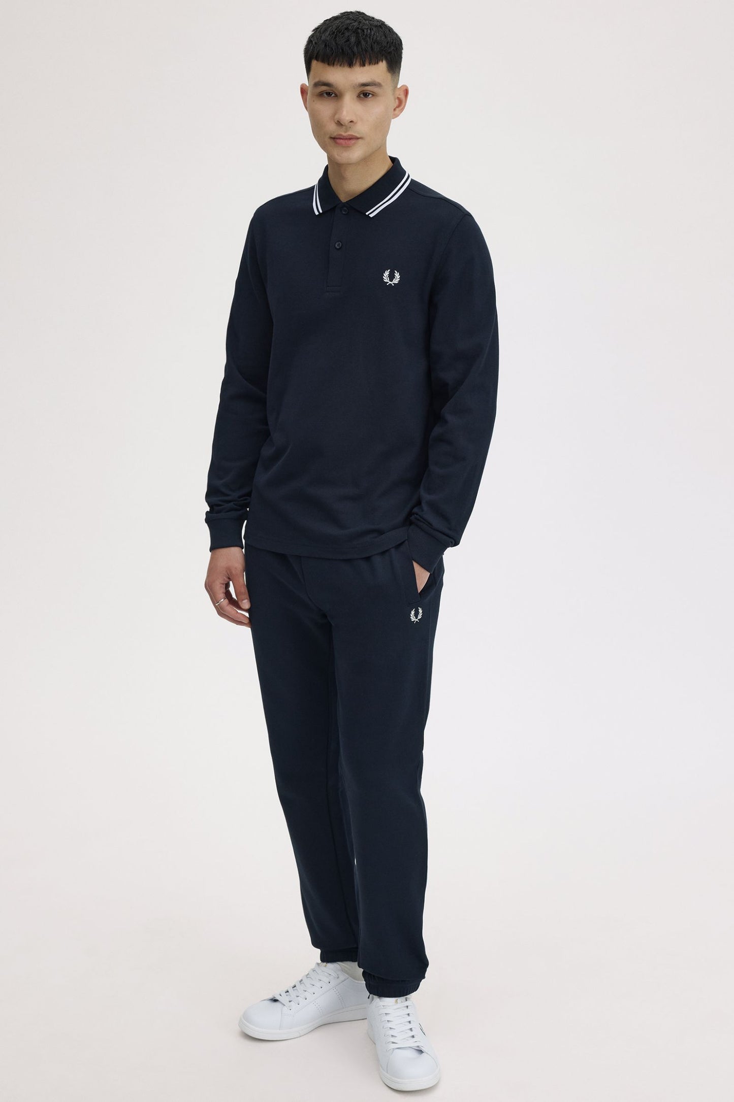 Fred Perry The Fred Perry Shirt Polo Longsleeve M3636 Navy / White / White