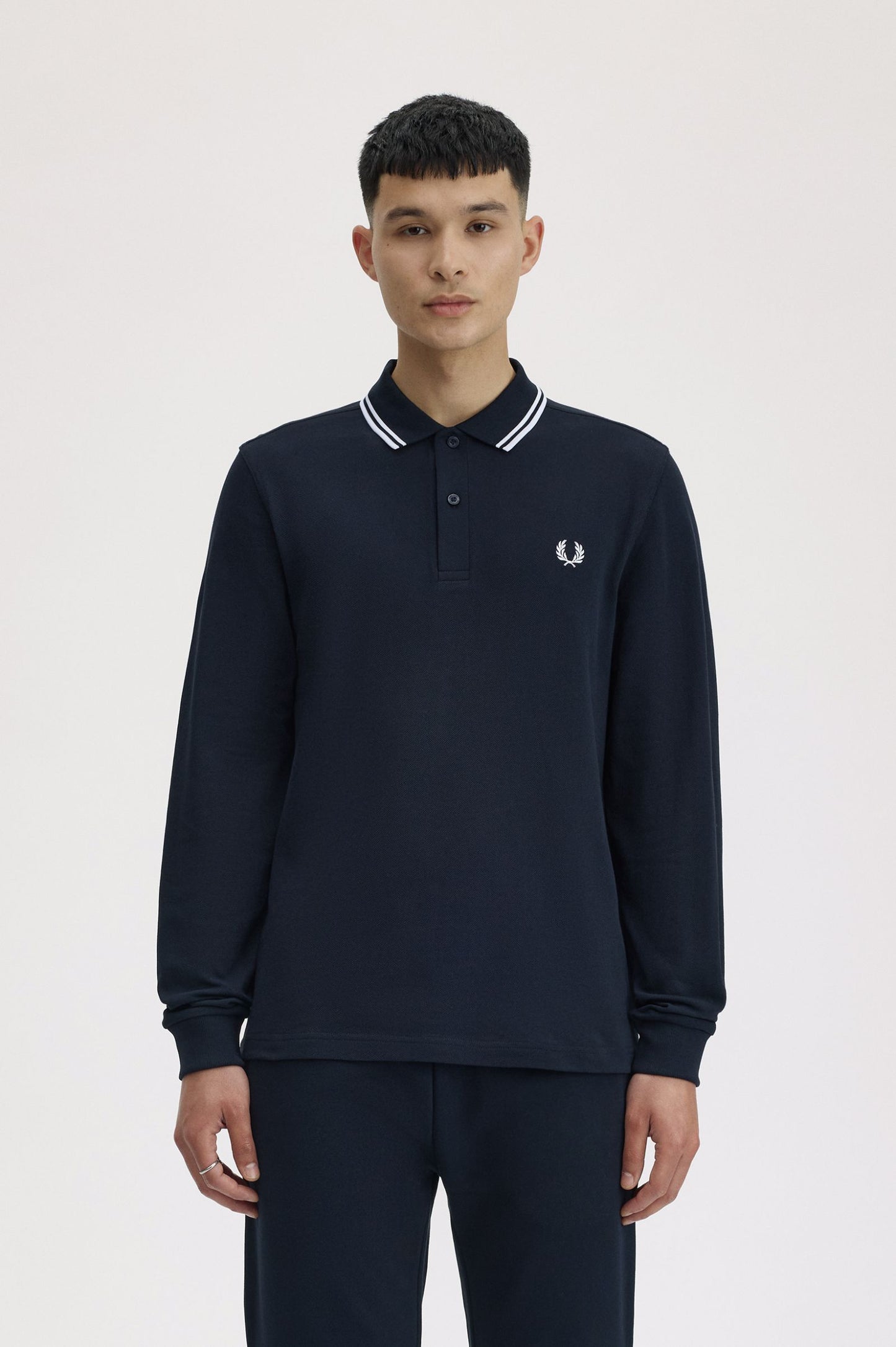 Fred Perry The Fred Perry Shirt Polo Longsleeve M3636 Navy / White / White