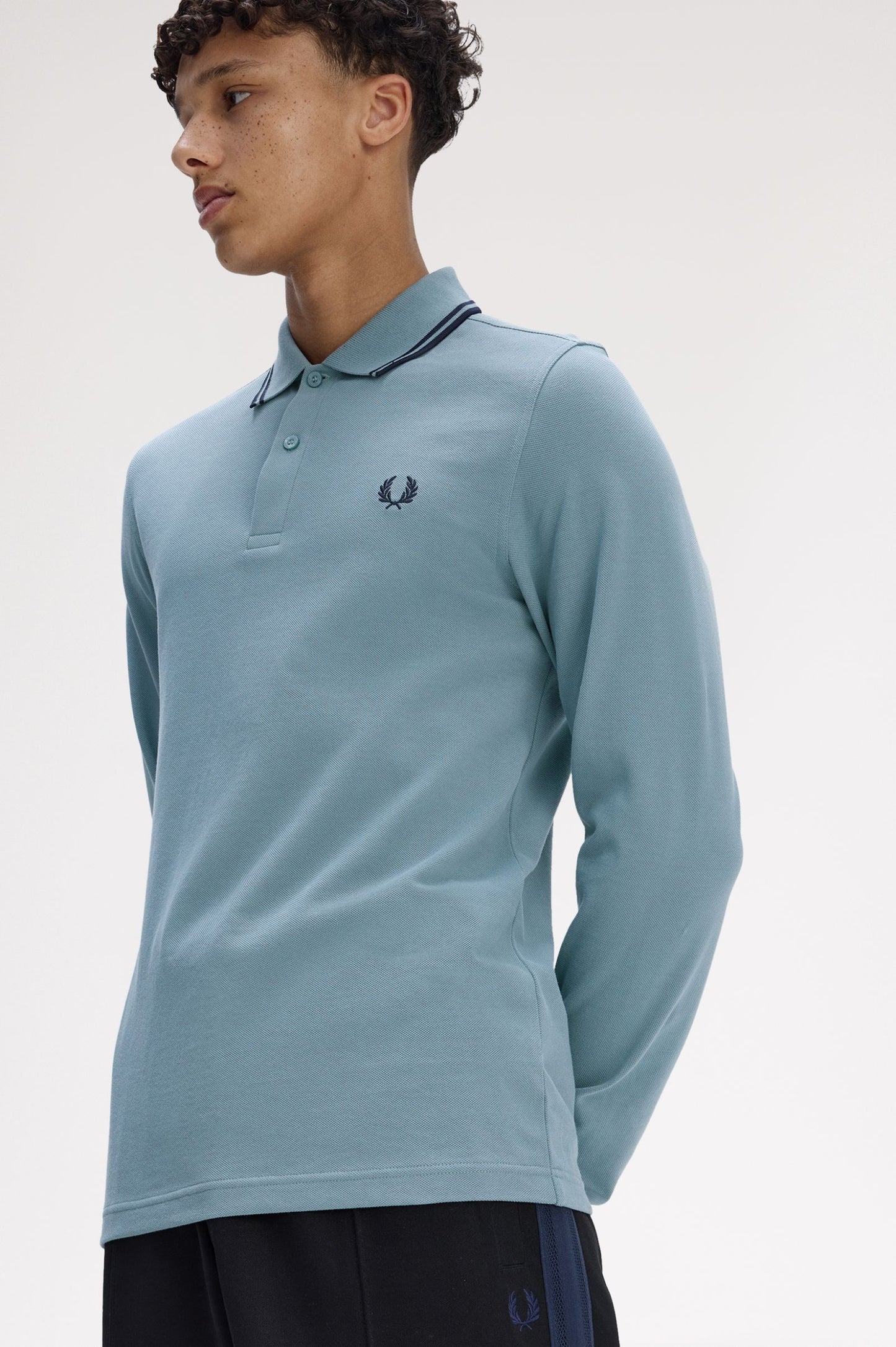 Fred Perry The Fred Perry Shirt Polo Longsleeve M3636 Stockport Blue / Navy / Navy