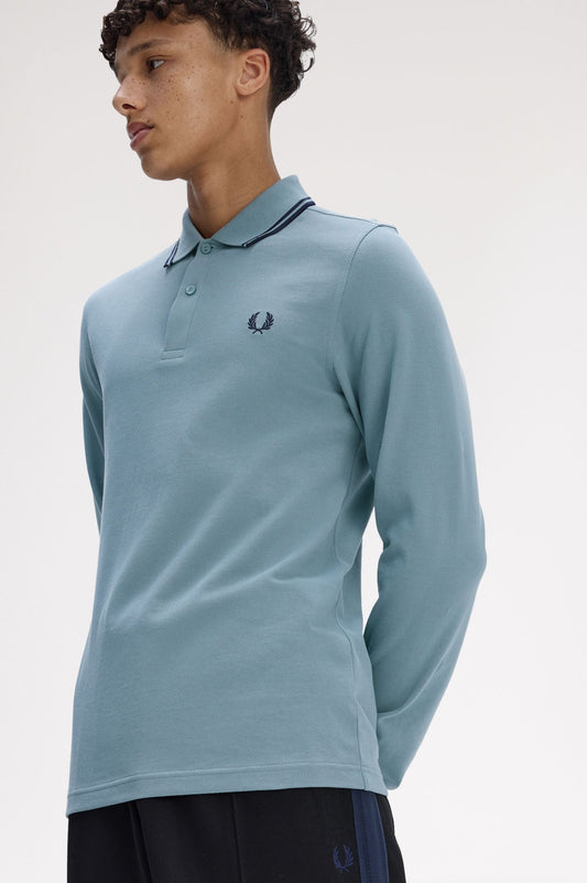 Fred Perry The Fred Perry Shirt Polo Longsleeve M3636 Stockport Blue / Navy / Navy