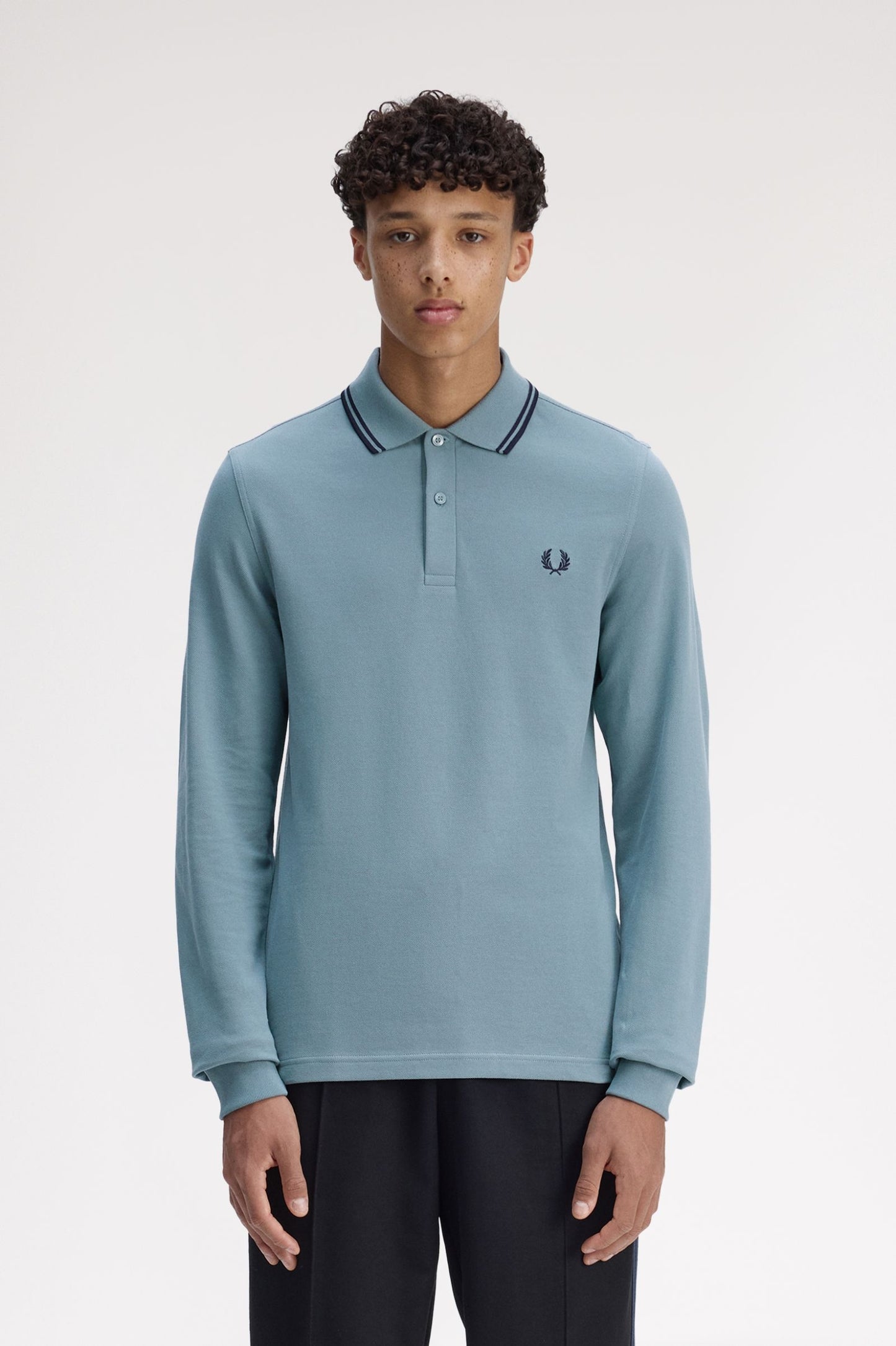 Fred Perry The Fred Perry Shirt Polo Longsleeve M3636 Stockport Blue / Navy / Navy
