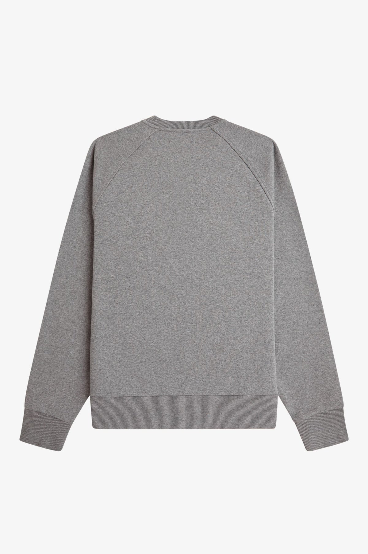 Fred Perry Tartan Appliqué Sweatshirt Steel Marl