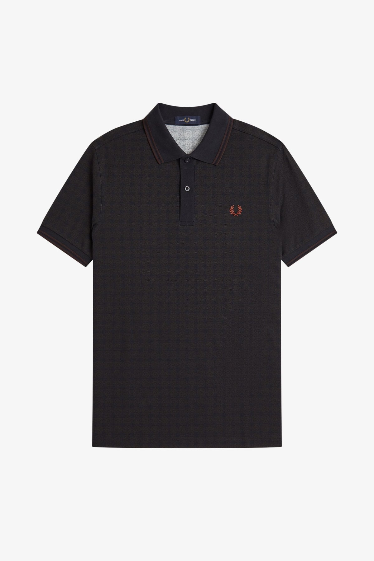 Fred Perry Floral Print Fred Perry Shirt Navy
