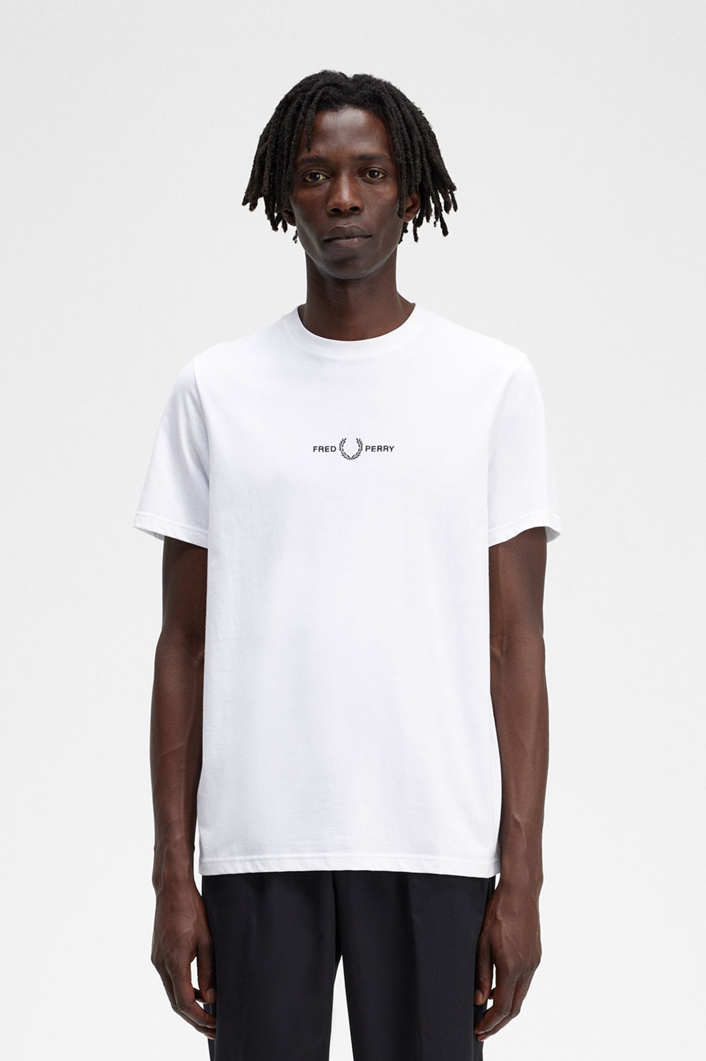 Fred Perry Embroidered T-Shirt White