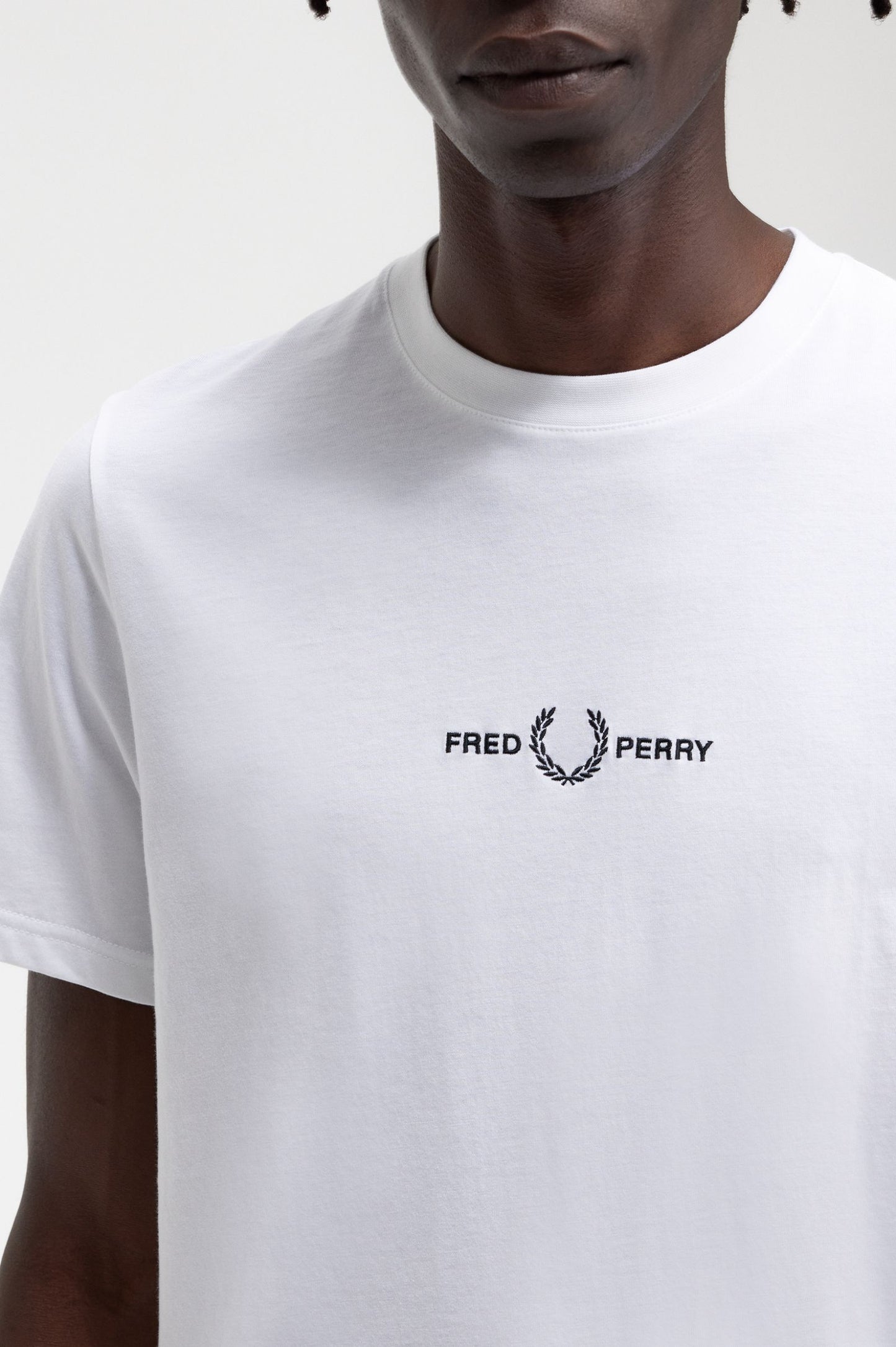 Fred Perry Embroidered T-Shirt White