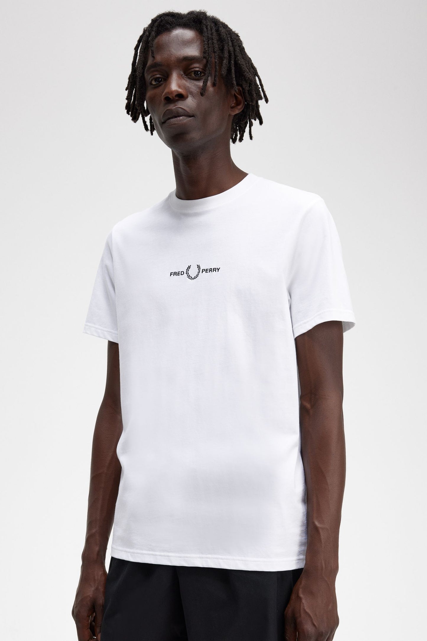 Fred Perry Embroidered T-Shirt White