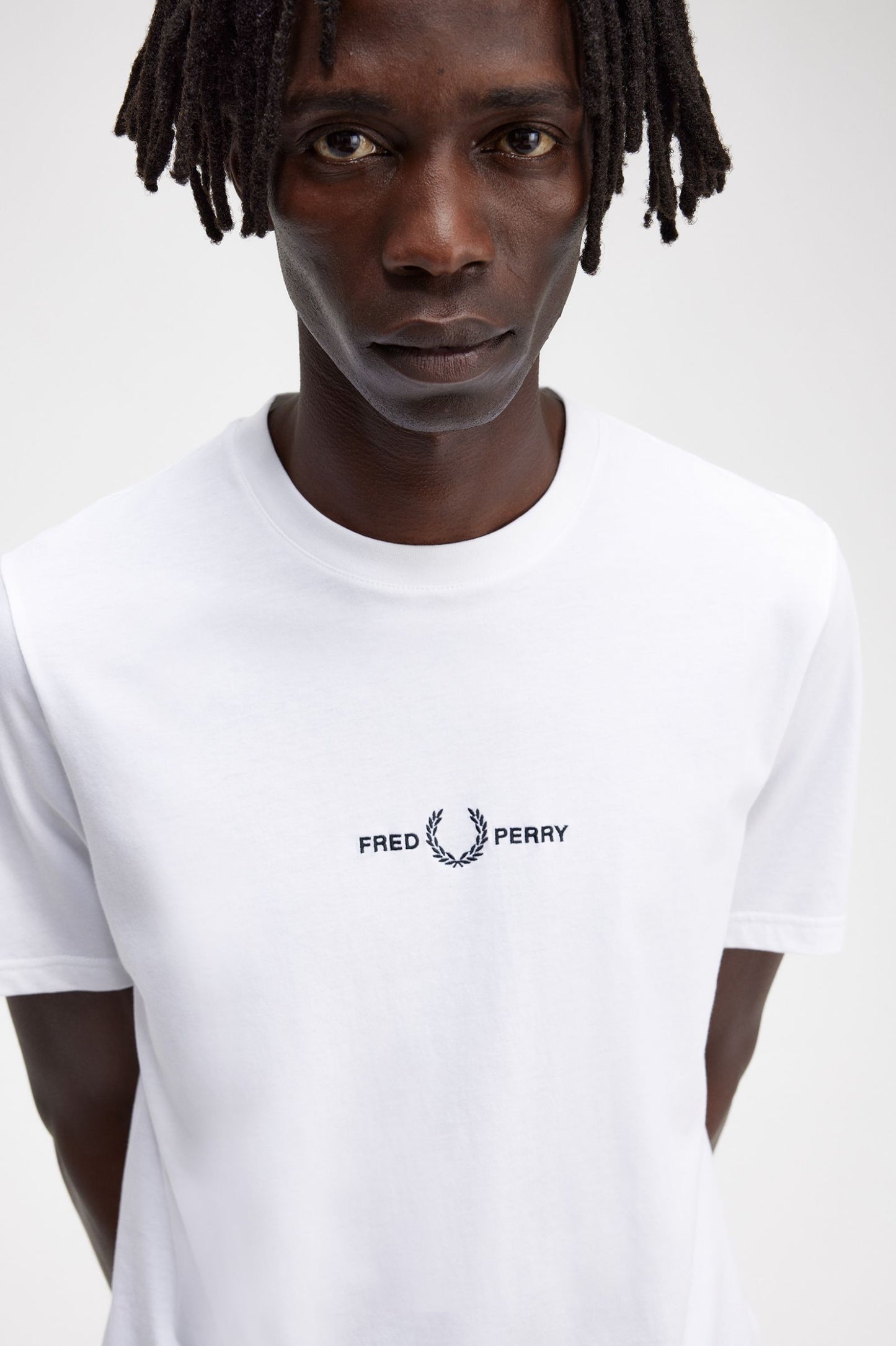 Fred Perry Embroidered T-Shirt White