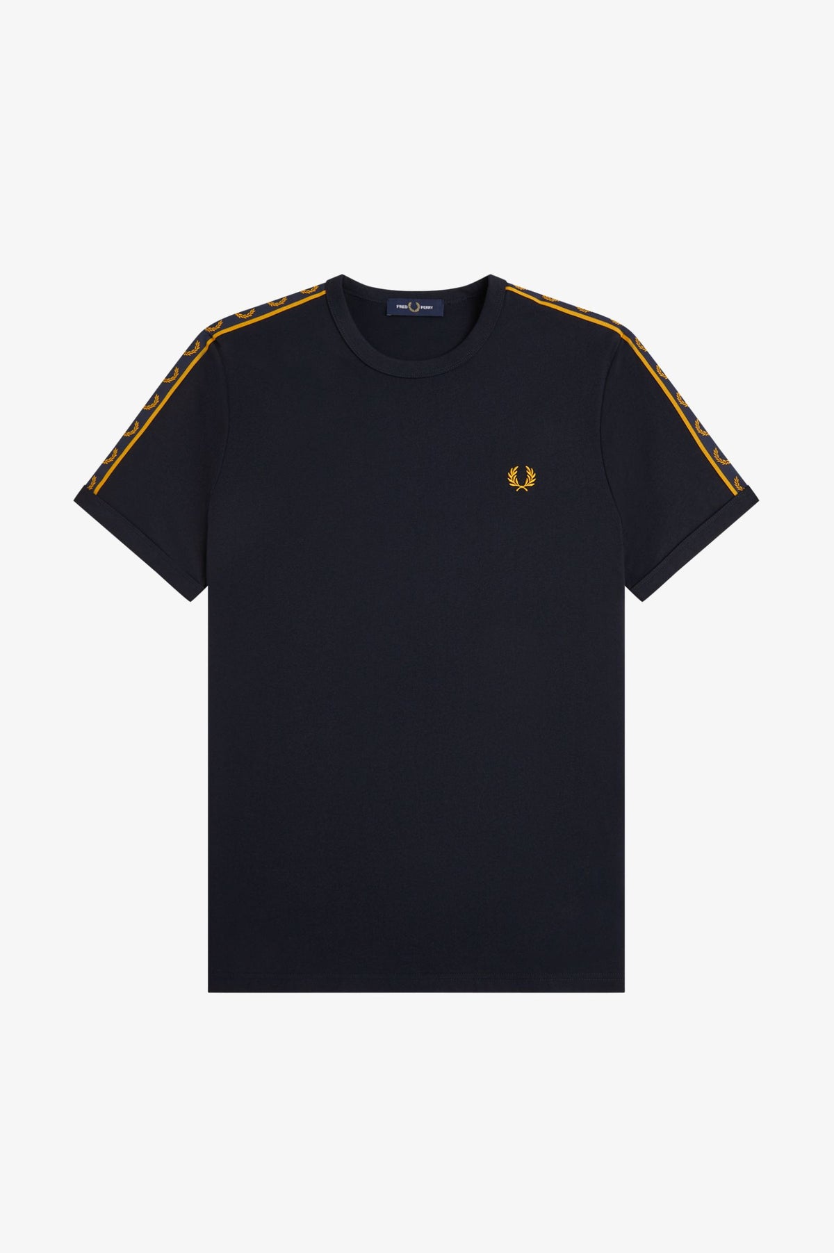 Fred Perry Contrast Tape Ringer T-Shirt Navy