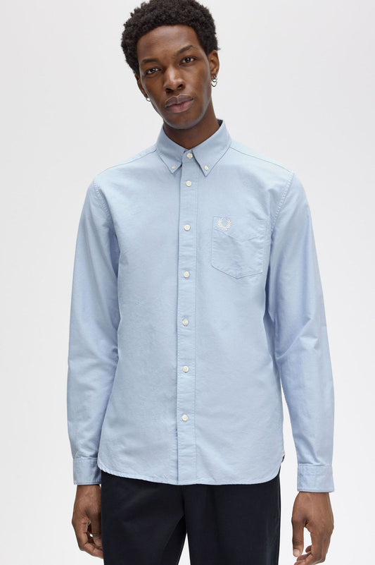 Fred Perry Oxford Shirt Light Smoke