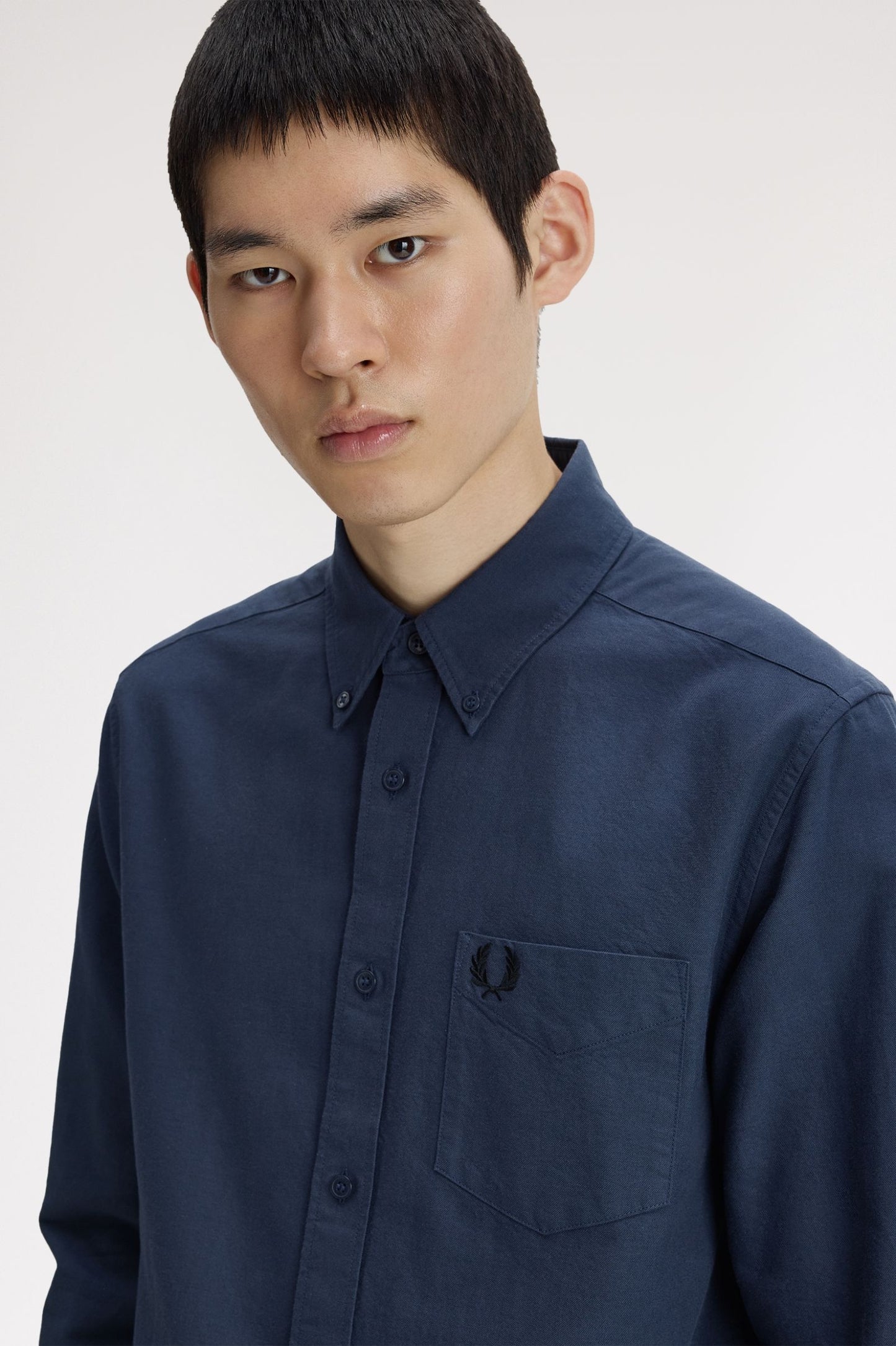 Fred Perry Oxford Shirt Dark Airforce