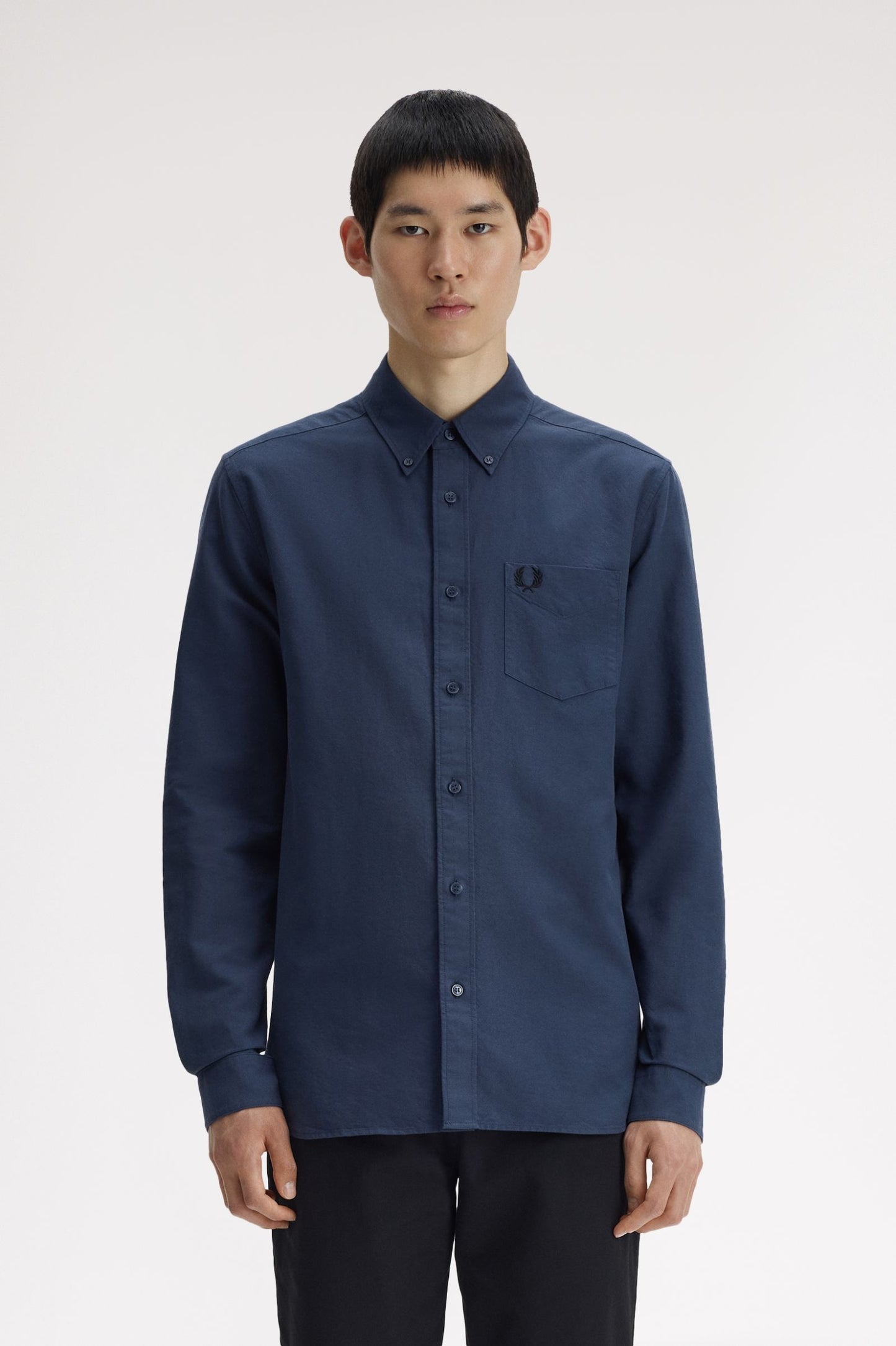 Fred Perry Oxford Shirt Dark Airforce