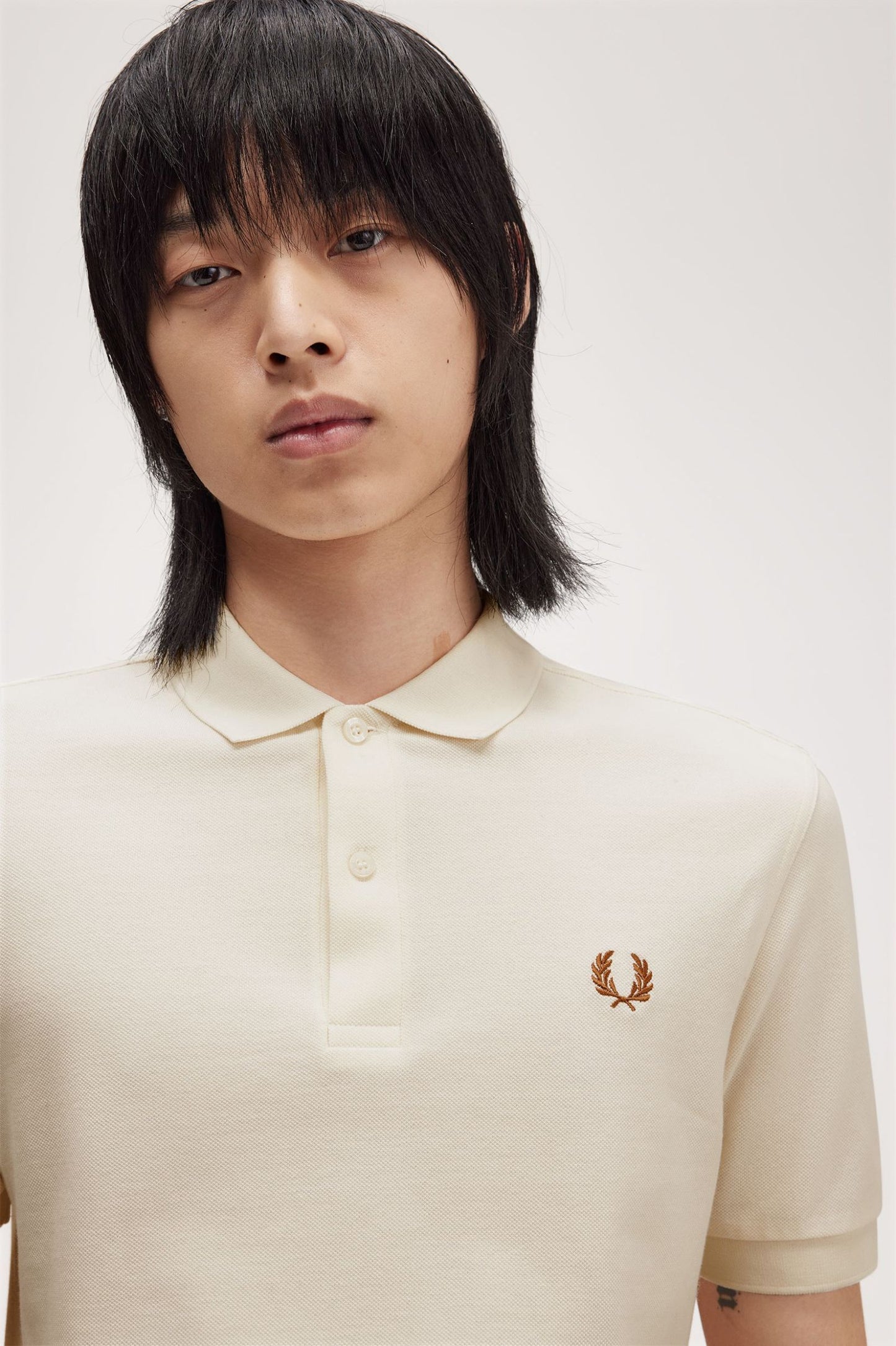Fred Perry Polo M6000 Ecru / Marmalade